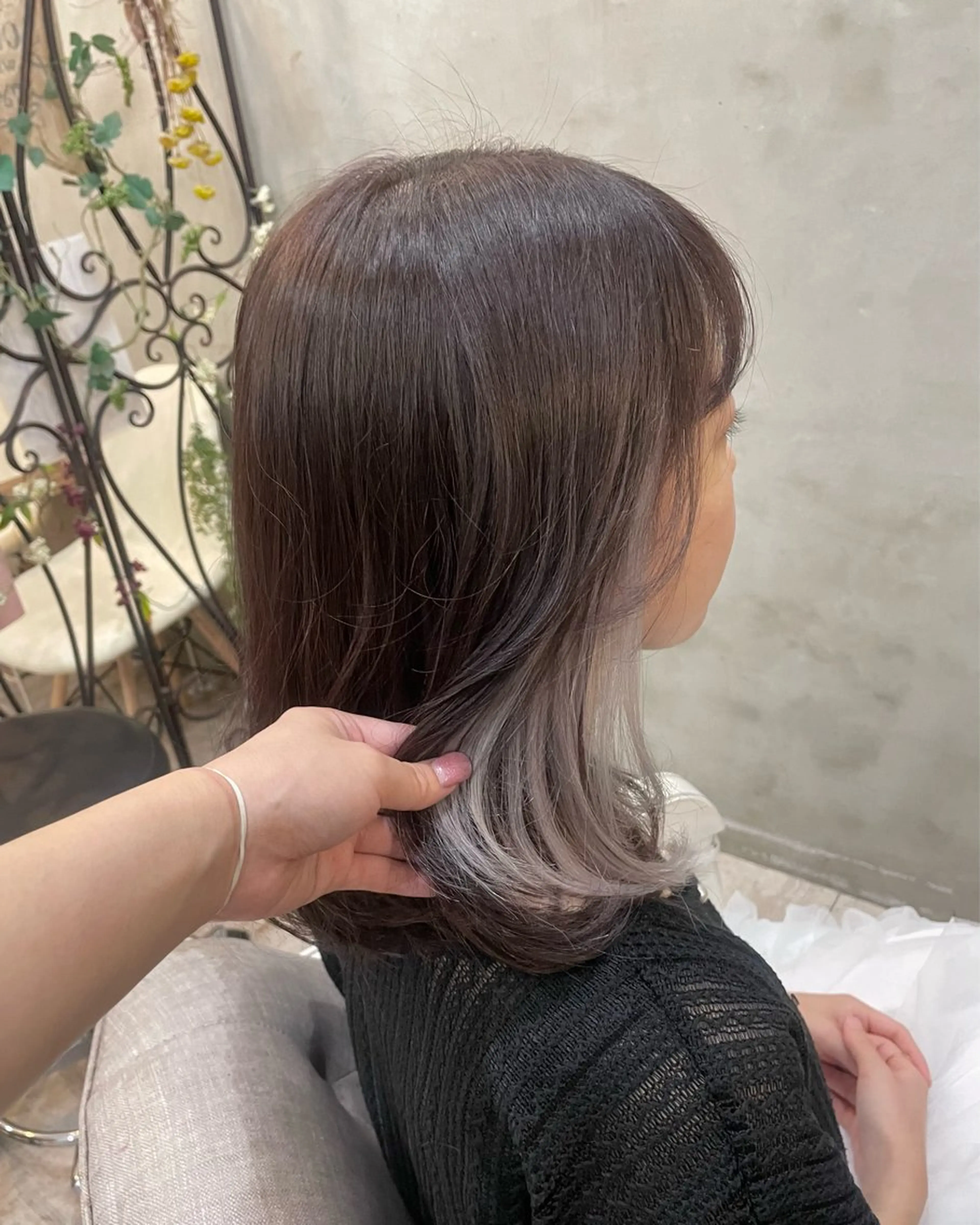 ミディアム エクステ 【ピンク/韓国ヘア/ ヘアセット】亜海のヘアスタイル