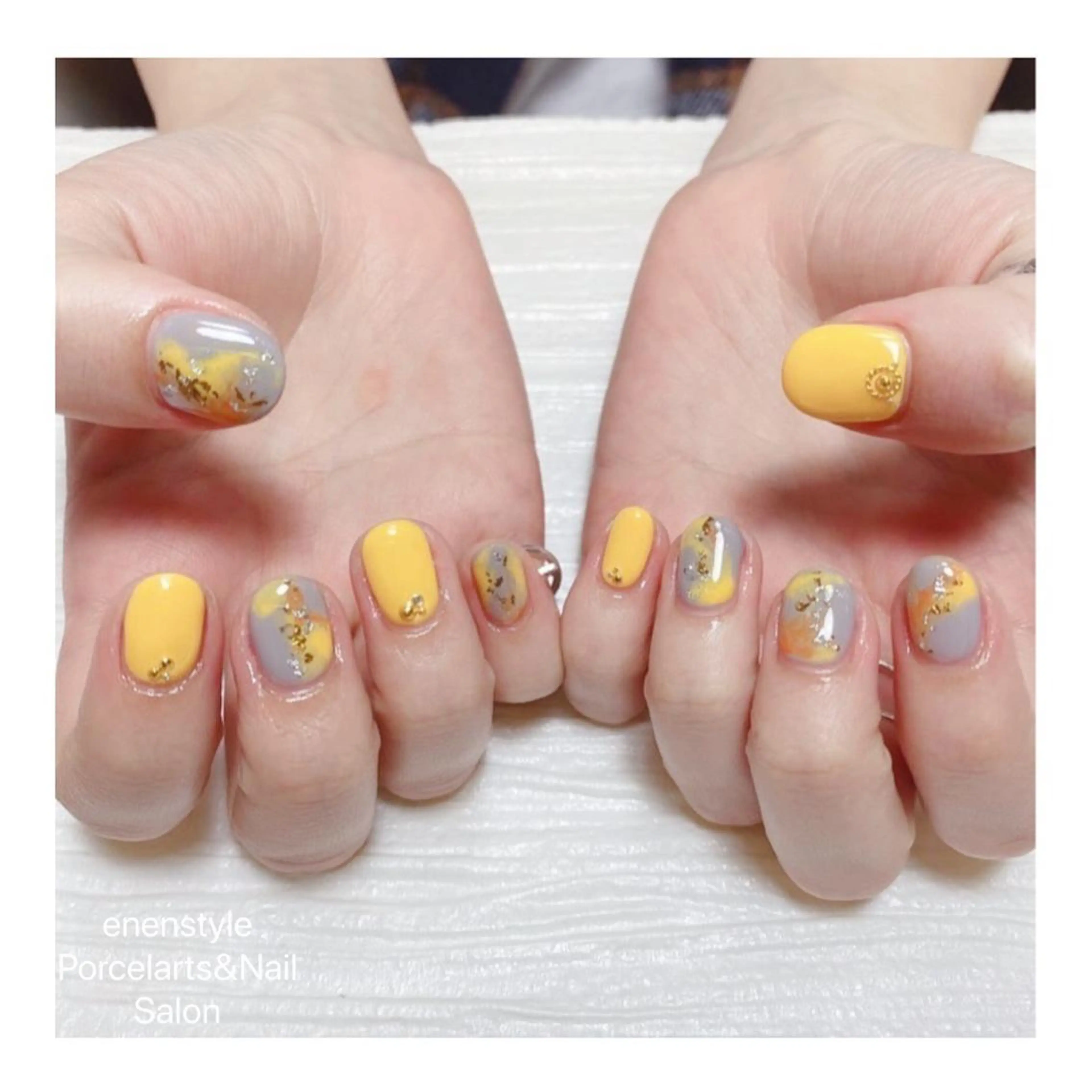ショート ネイル ハンドネイル 👑enen style👑のネイルデザイン