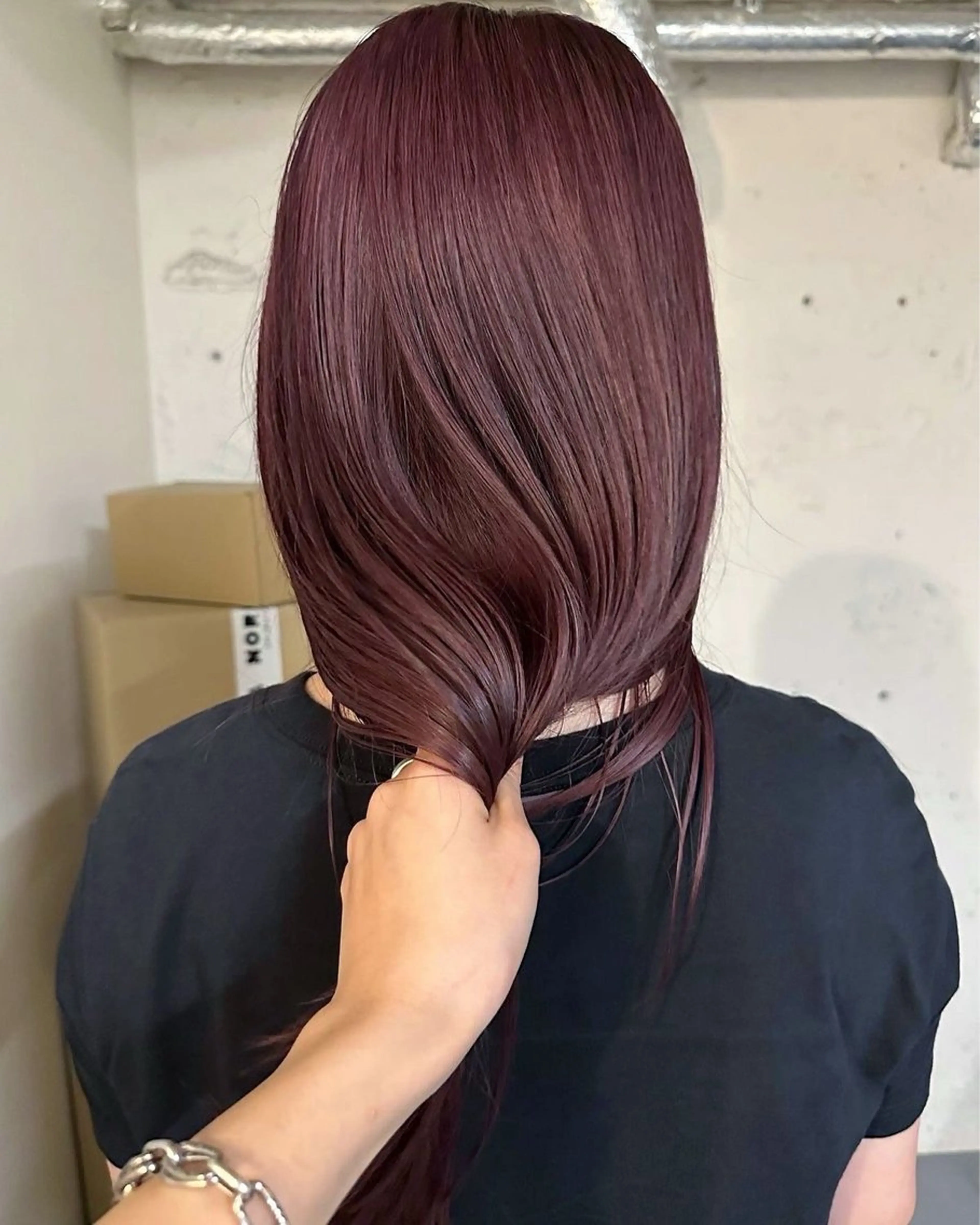 ロング カラー ブリーチ 亜海 /レディースパーマのヘアスタイル