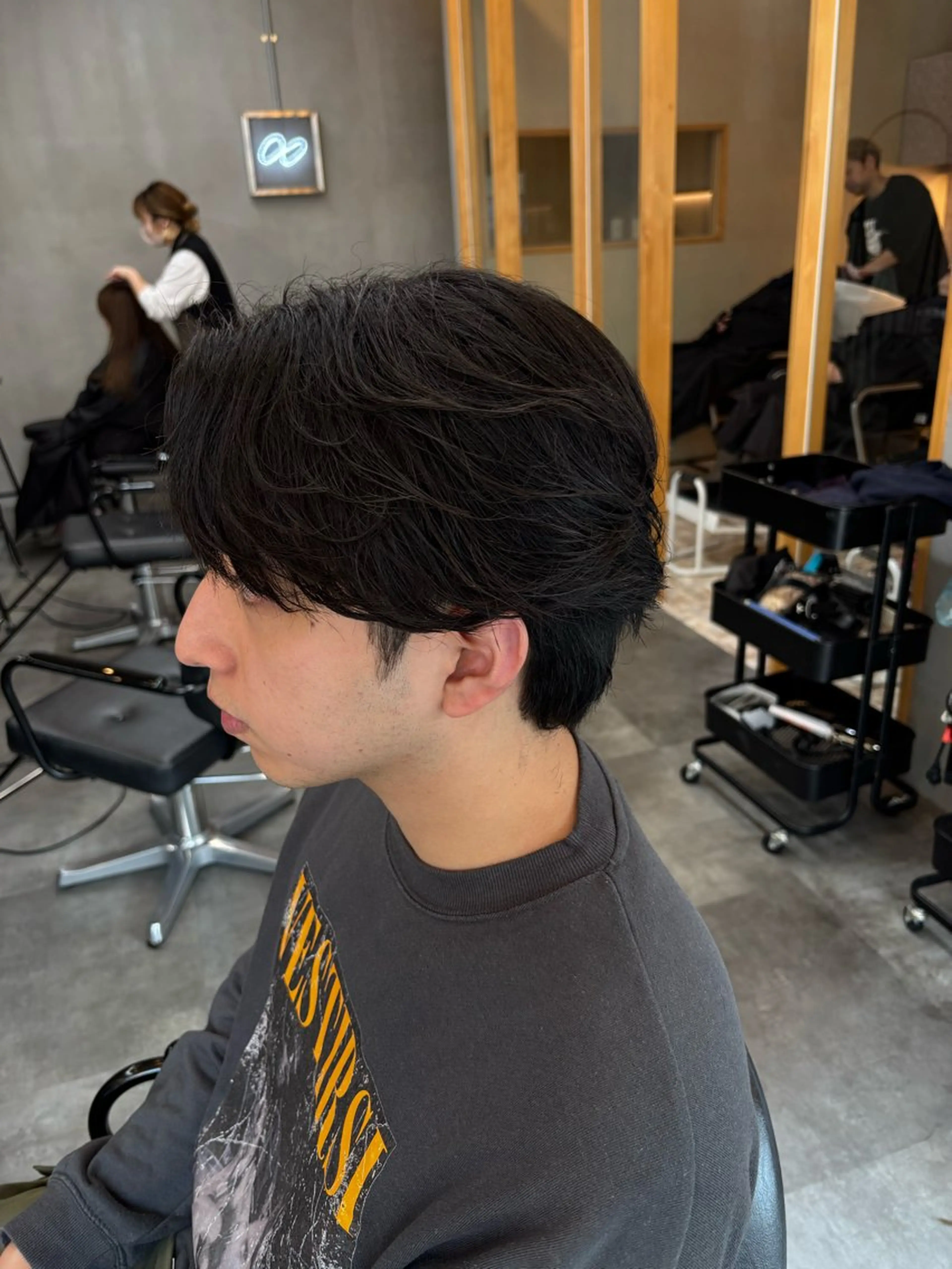 ショート メンズ カット パーマ 鹿児島 TSUBASAのヘアスタイル