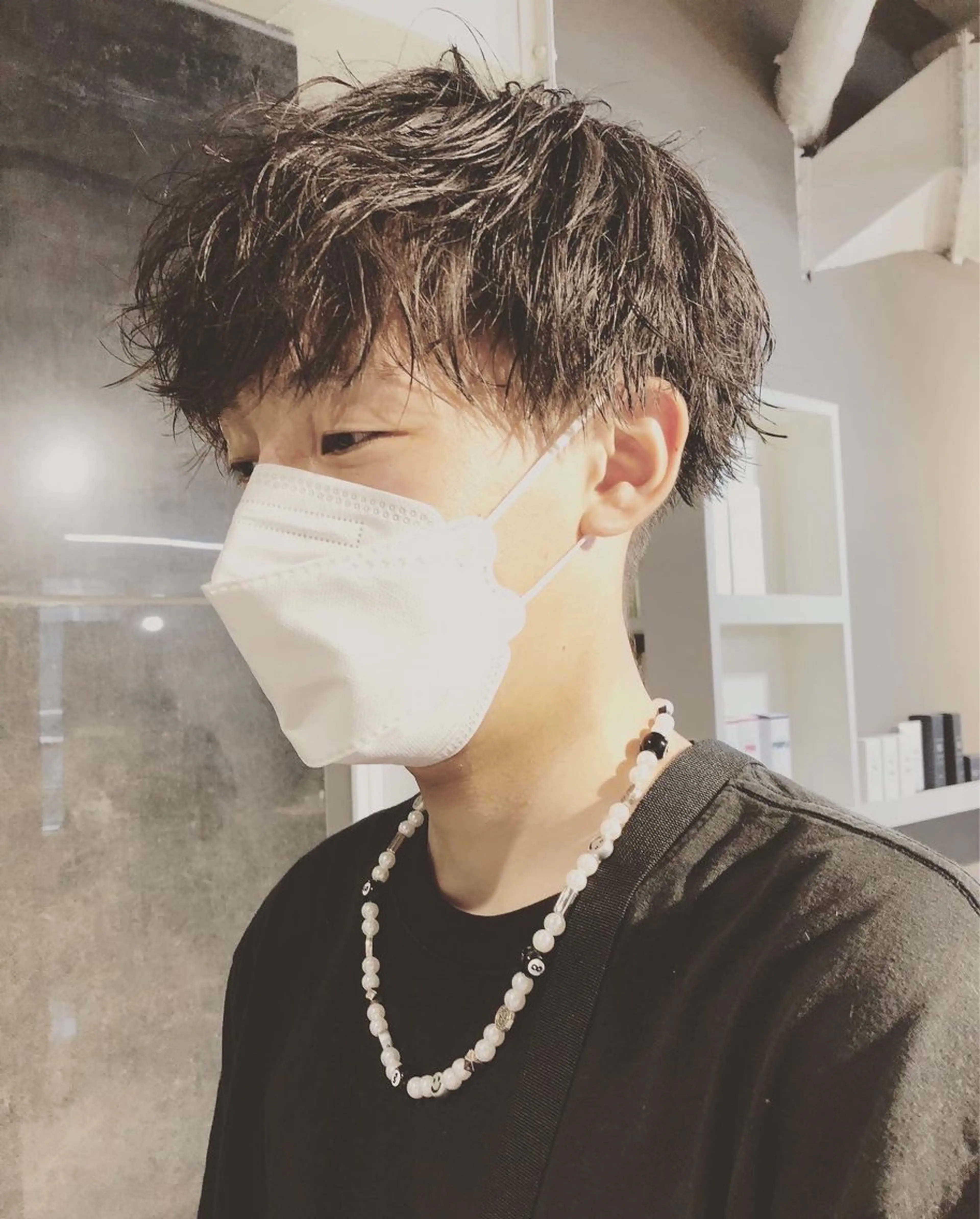 パーマ ヘアアレンジ メンズ マッシュ カット パーマ トリートメント ヘアセット ainico+所属・メンズ特化✂️栗原 侑也のヘアスタイル