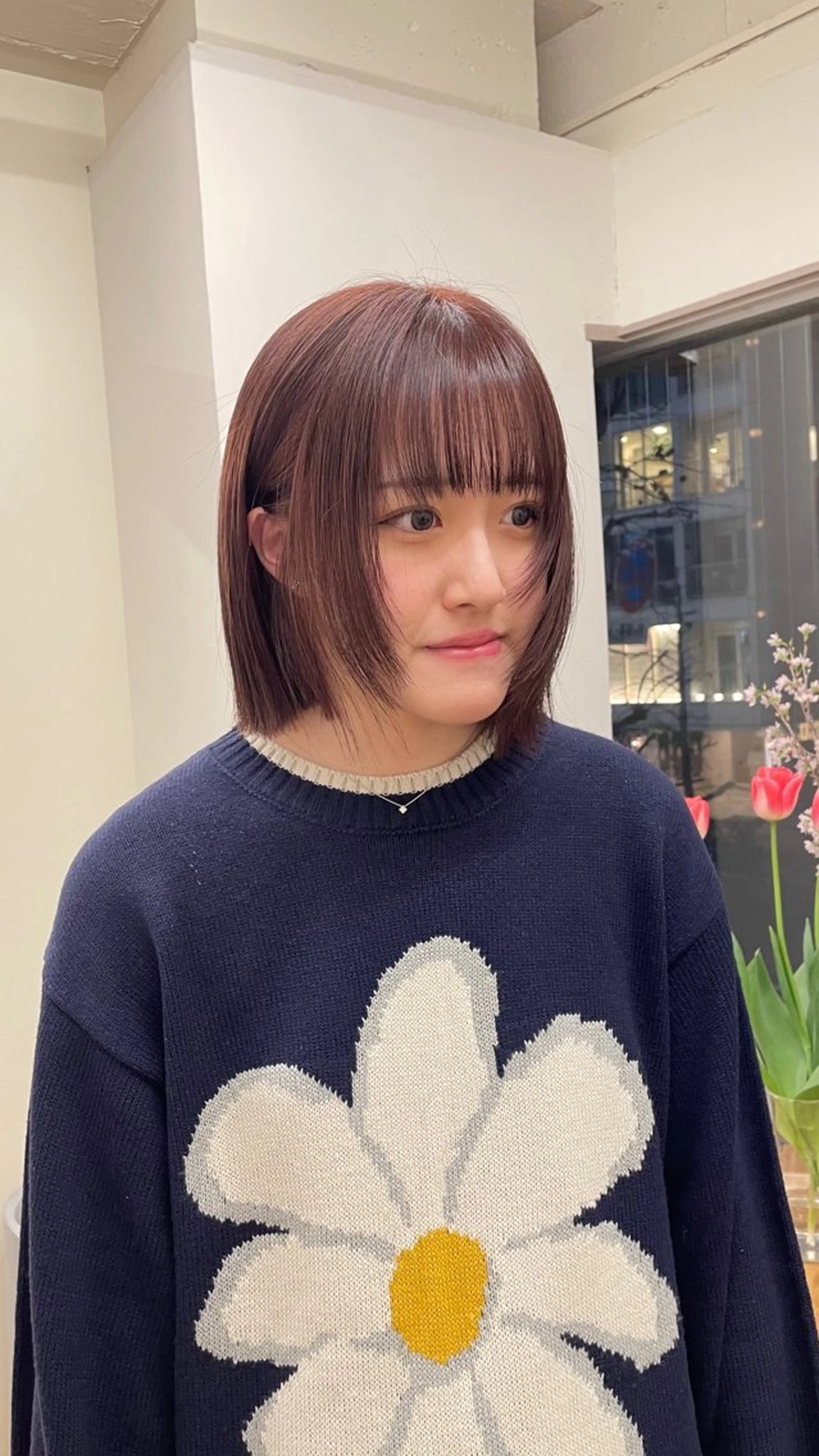 ショート カラー ブラウンカラー ピンクカラー ピンクブラウン 美空🐇 レイヤー / 透明感カラー🩰のヘアスタイル