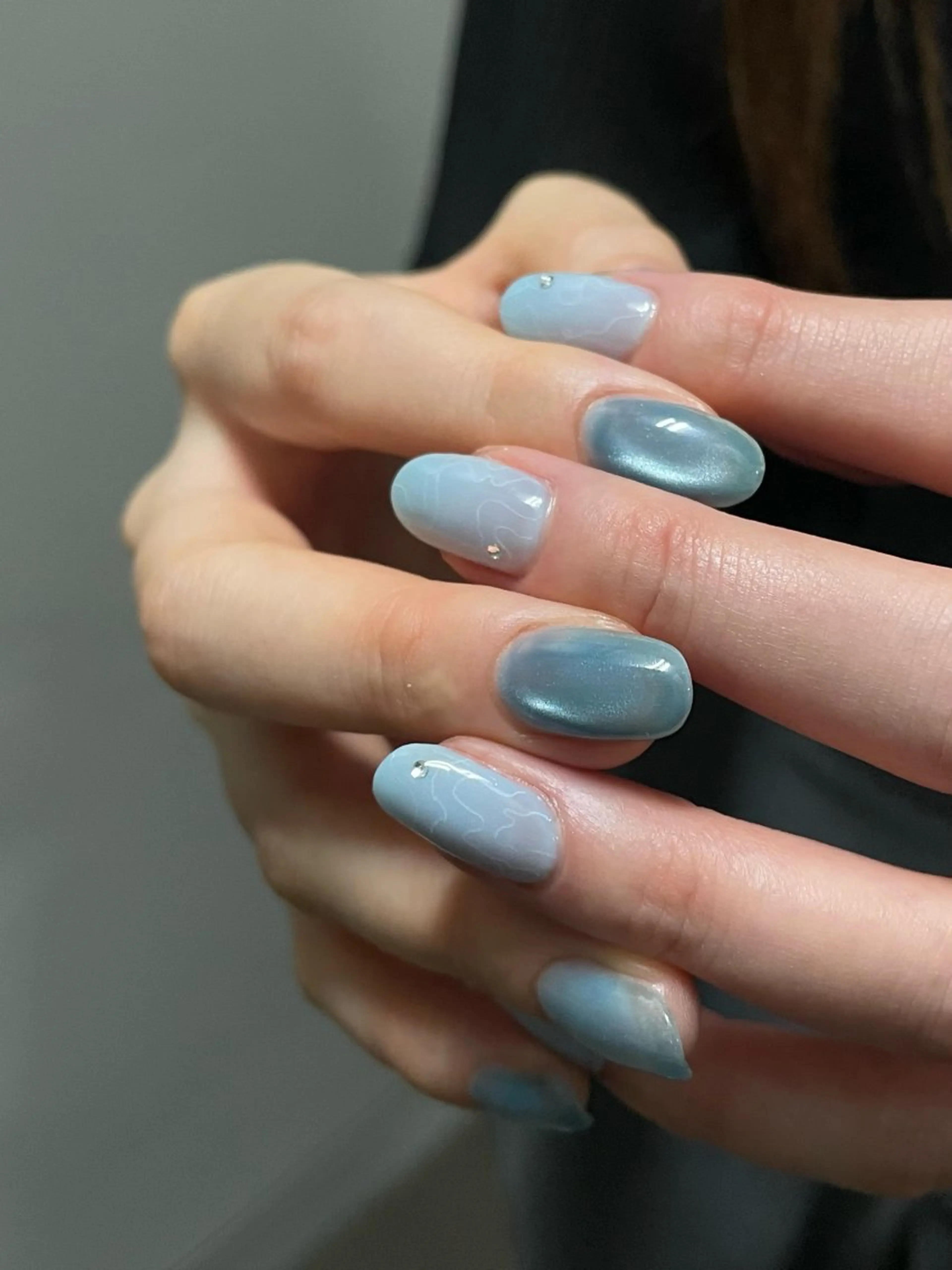 ネイル 氷ネイル・うるうるネイル F room UMEDAのマツエク・マツパデザイン