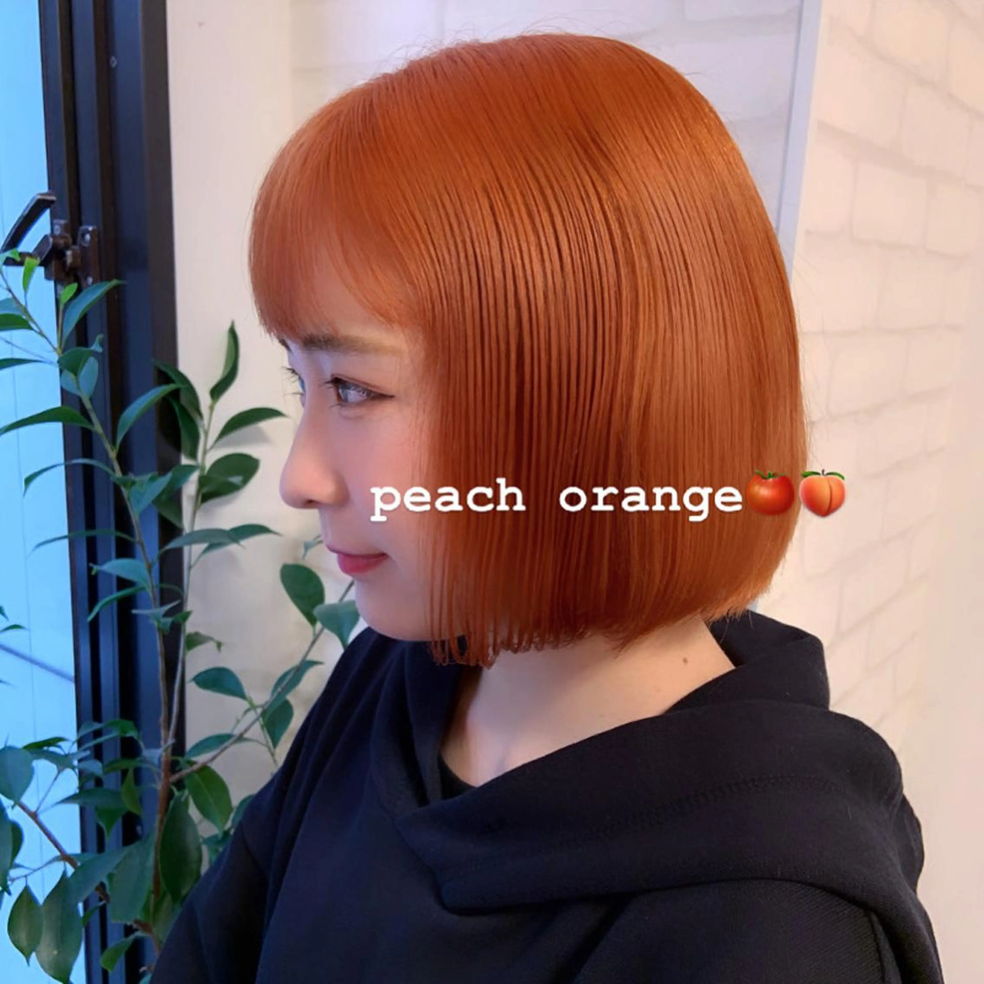 ミディアム カラー ボブ カット ヘアカラー 韓国ヘア🇰🇷 YURIYAのヘアスタイル