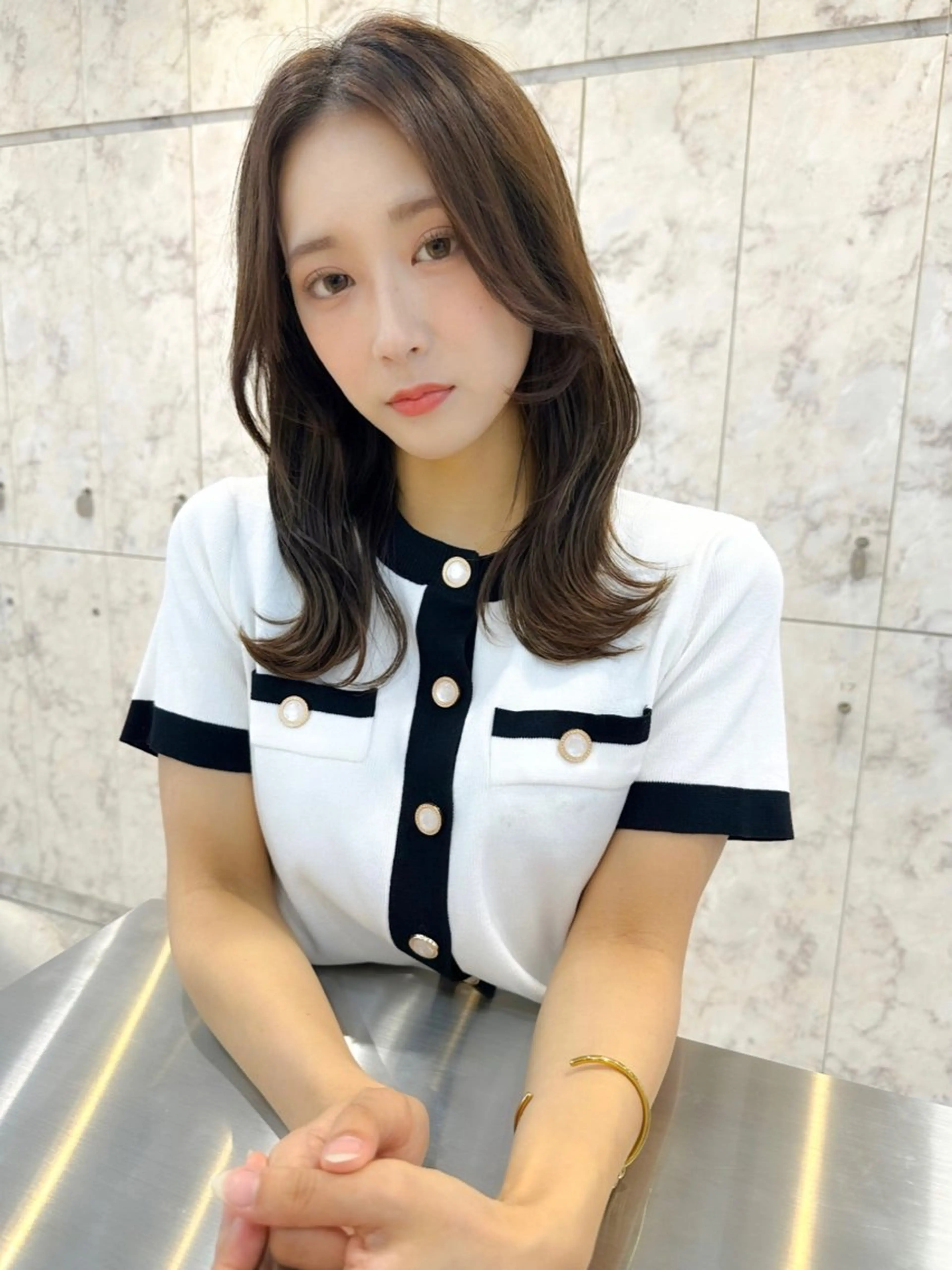 ロング カラー 髪質改善/韓国ヘア レイヤー/新宿/ロミのヘアスタイル