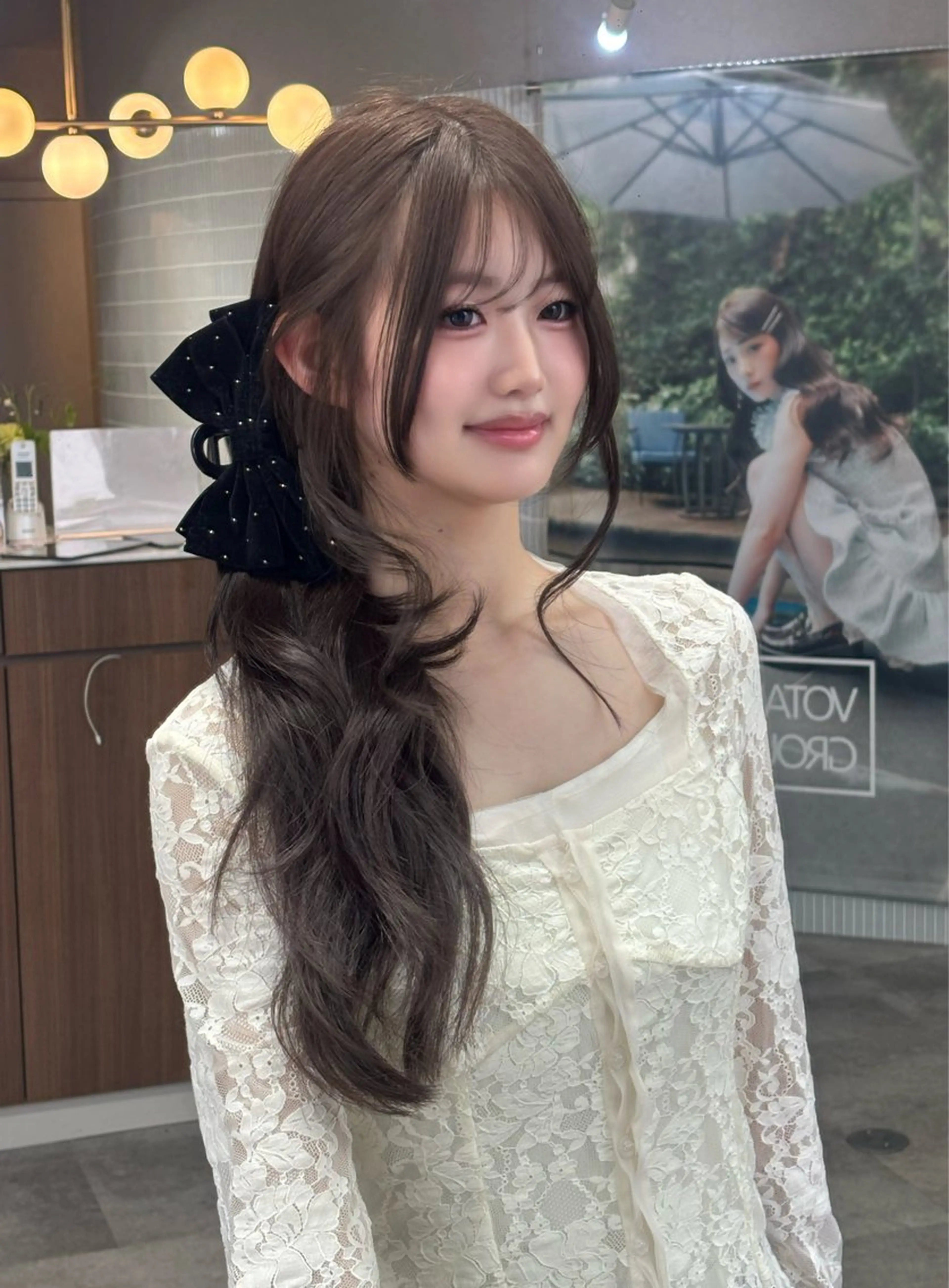ロング ロングレイヤー 髪質改善 レイヤーカット ロング カット ヘアカラー トリートメント 西尾 彩那のヘアスタイル