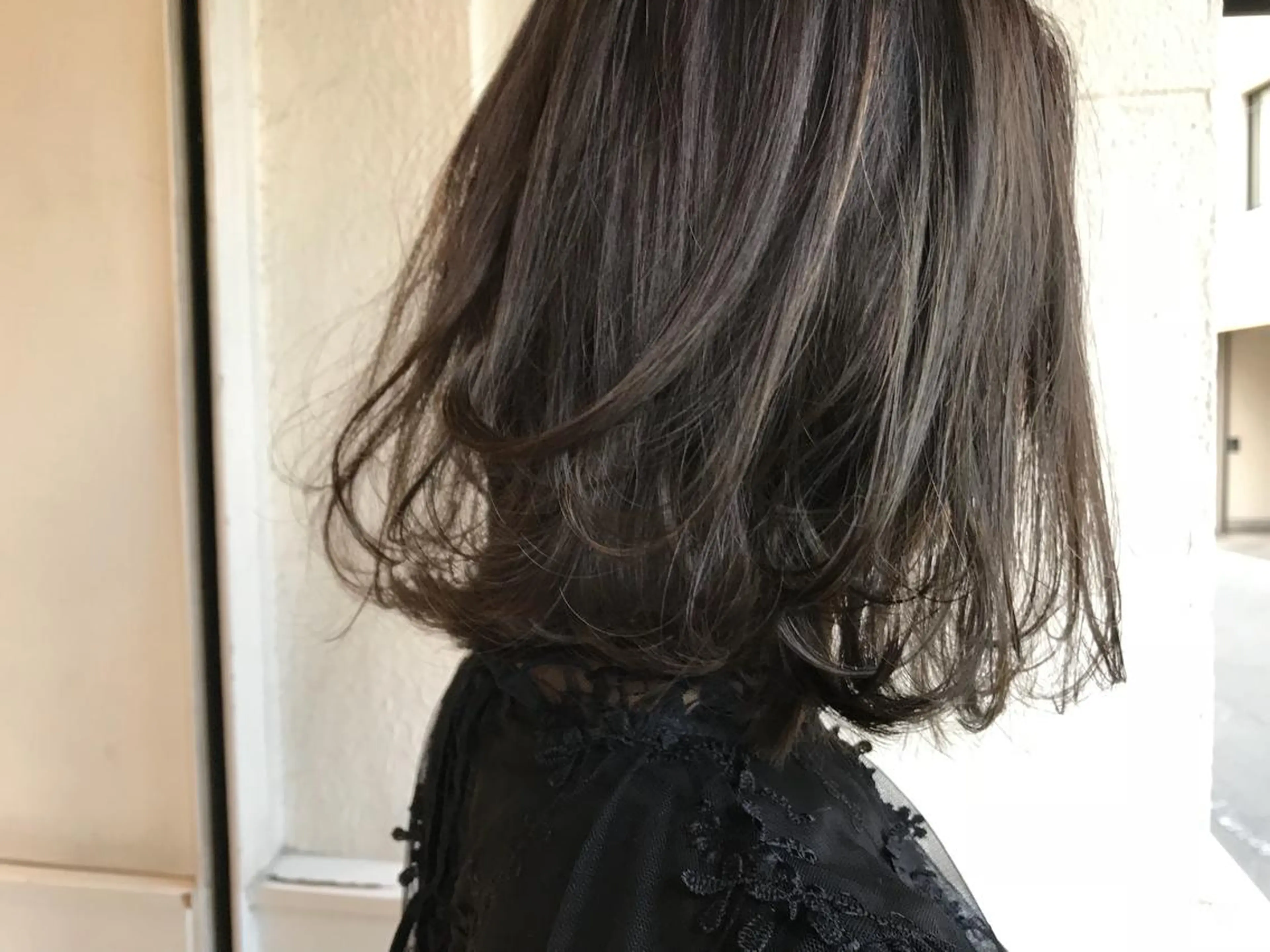 ミディアム ボブレイヤー ボブ レイヤーカット カット Musiiik hairのヘアスタイル