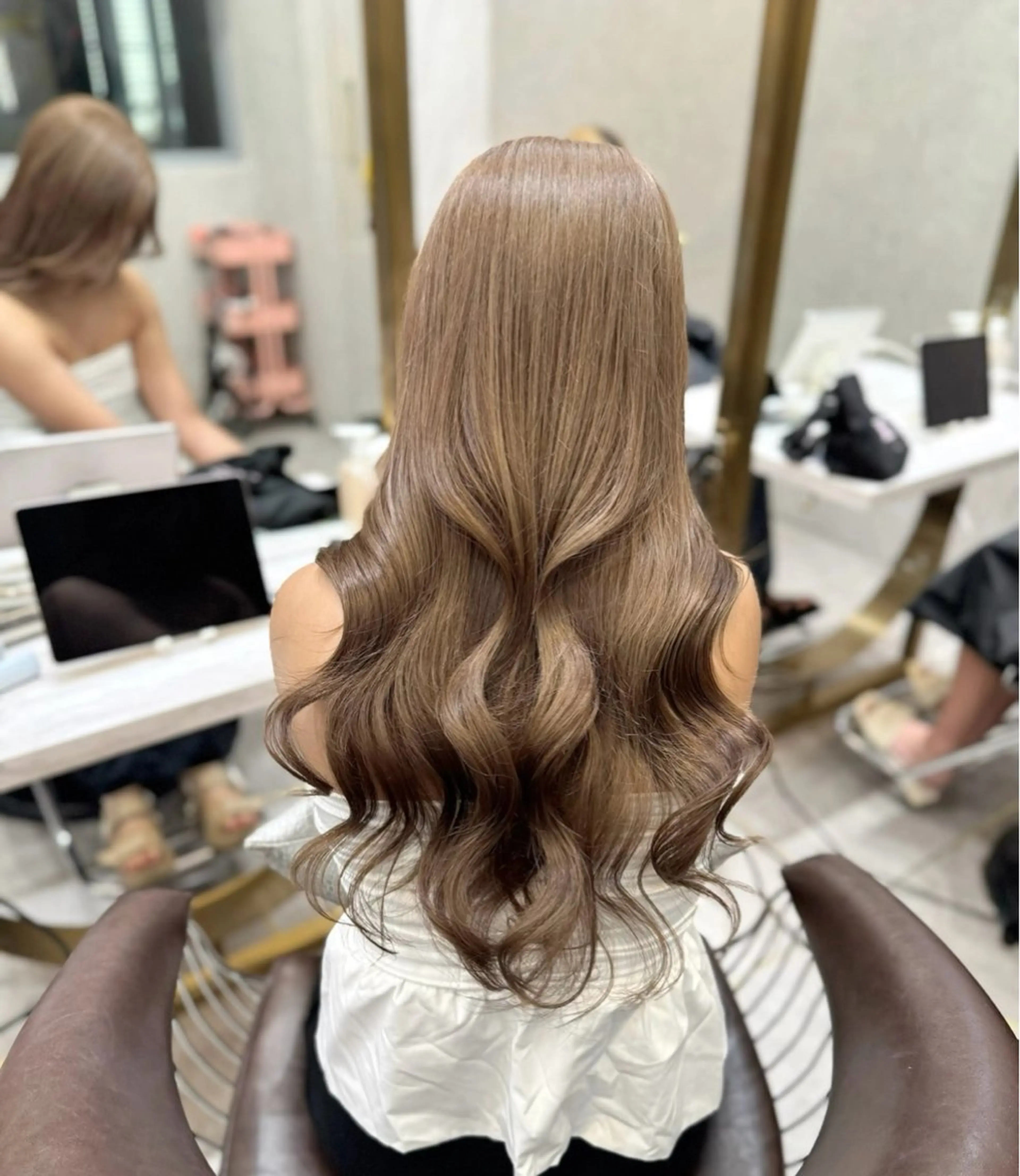 ロング 縮毛矯正 璃 音のヘアスタイル