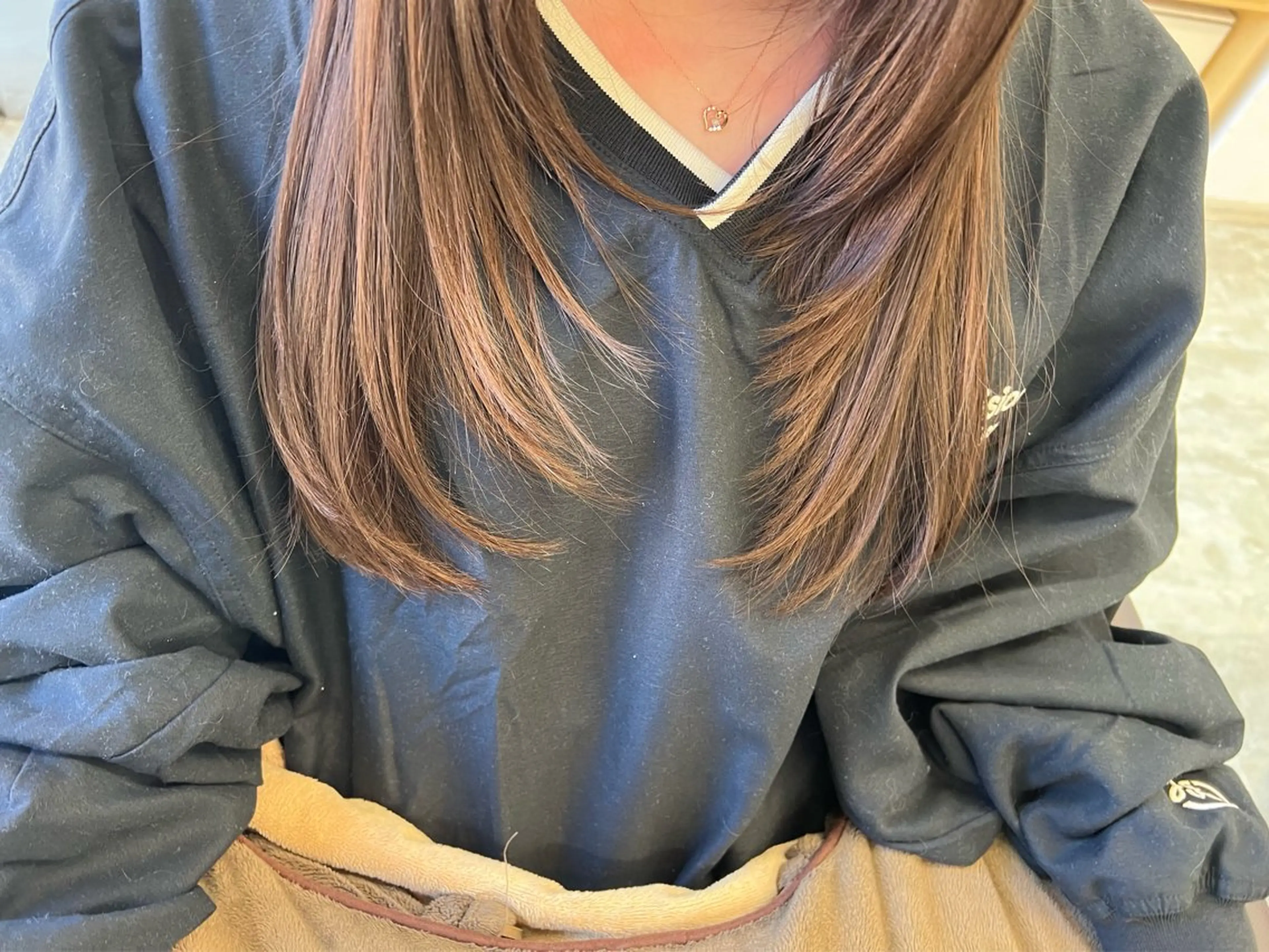 ロング ロングレイヤー レイヤーカット ロング 切りっぱなし/ レイヤー/ももかのヘアスタイル