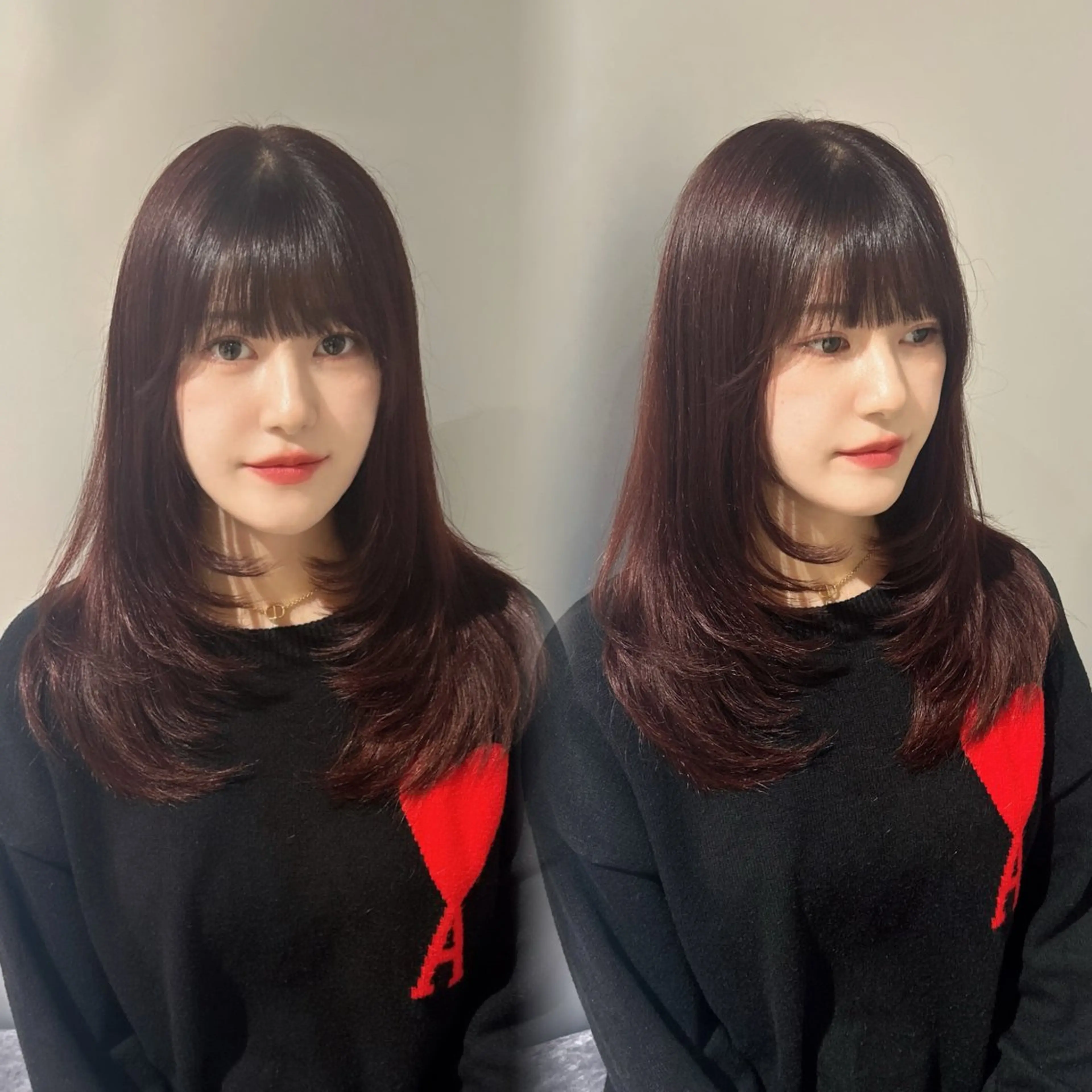 ロング カラー レイヤーカット/ 縮毛矯正🇰🇷早坂のヘアスタイル