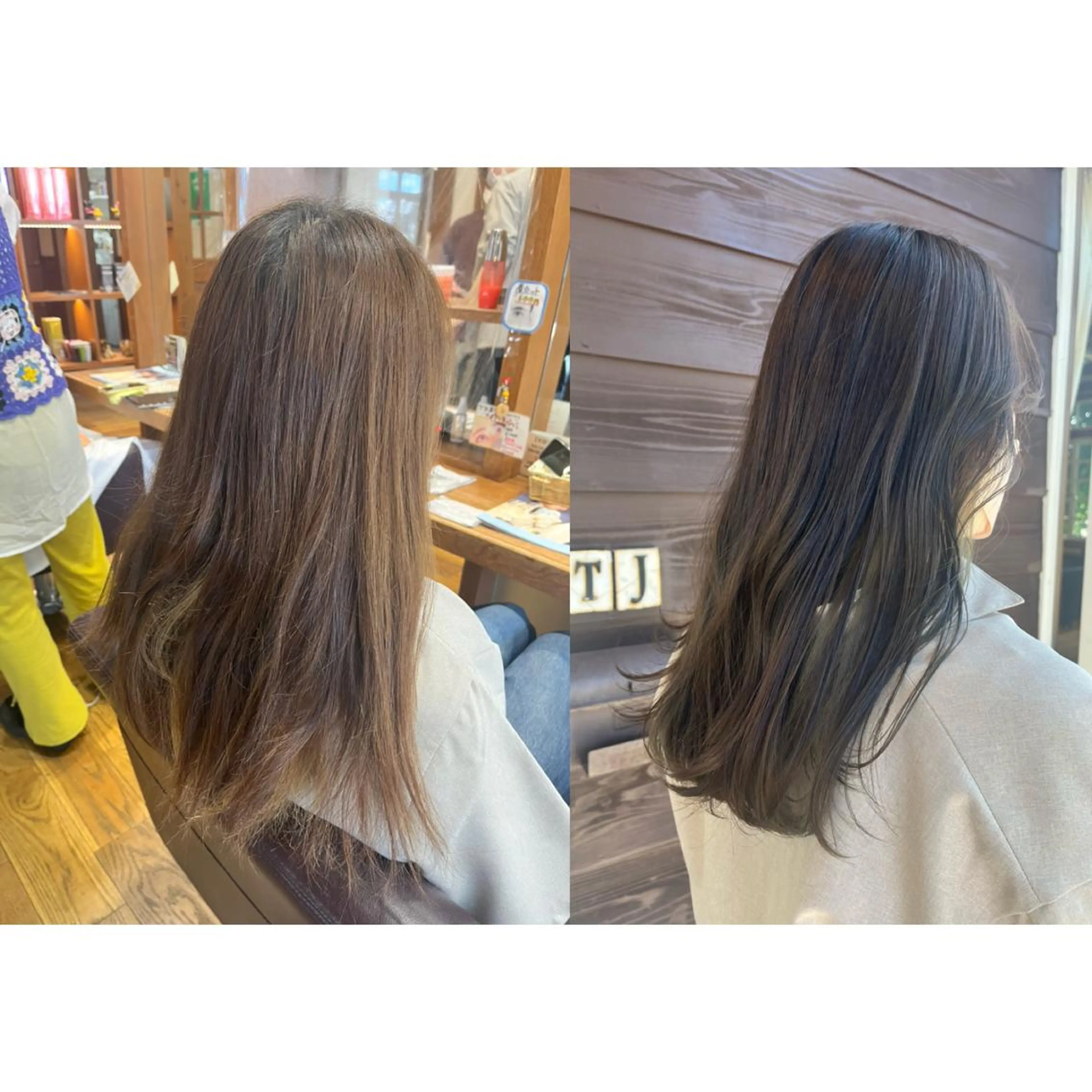 セミロング カラー ヘアアレンジ topstylist 野口　雅のヘアスタイル
