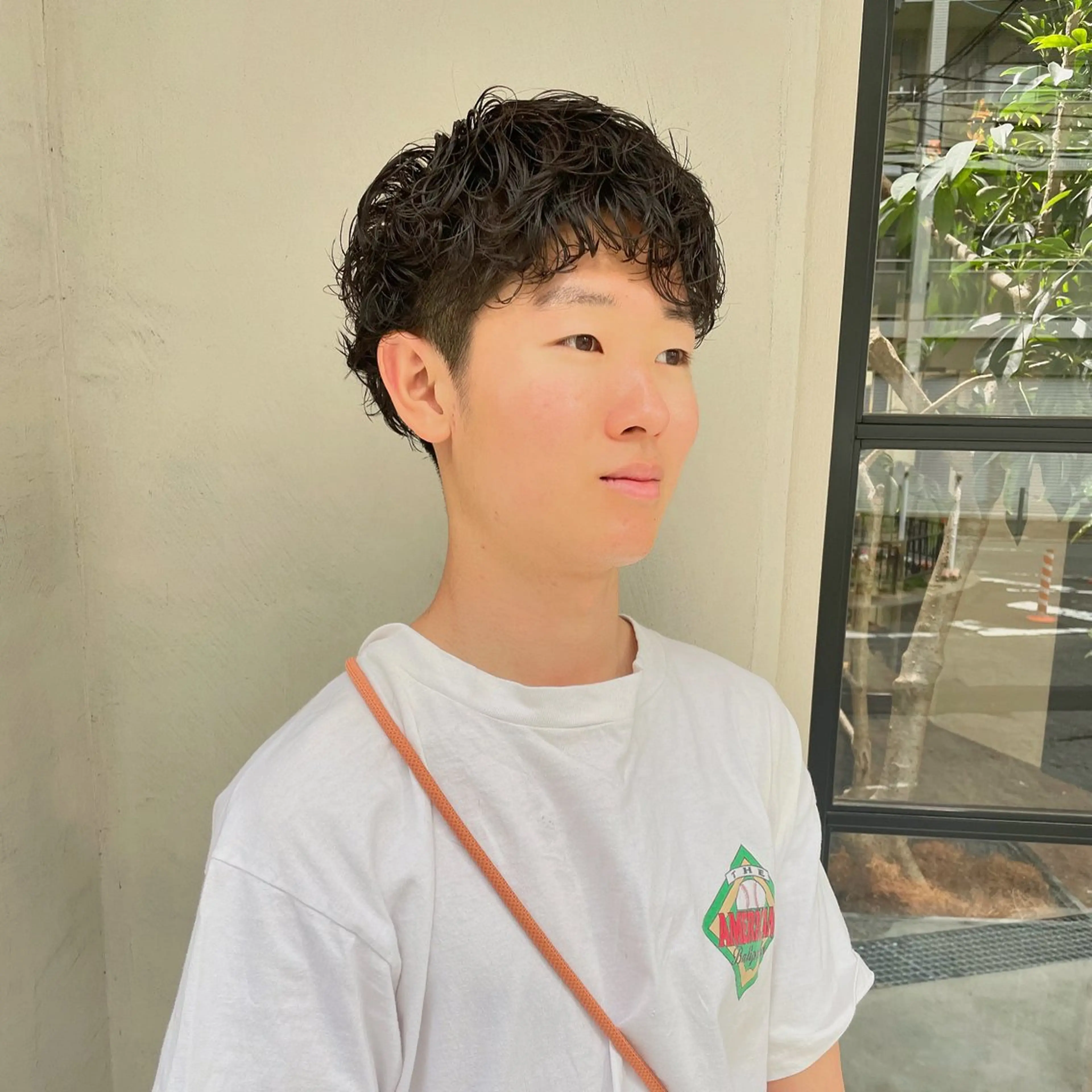 ショート パーマ メンズ すみとも るなのヘアスタイル