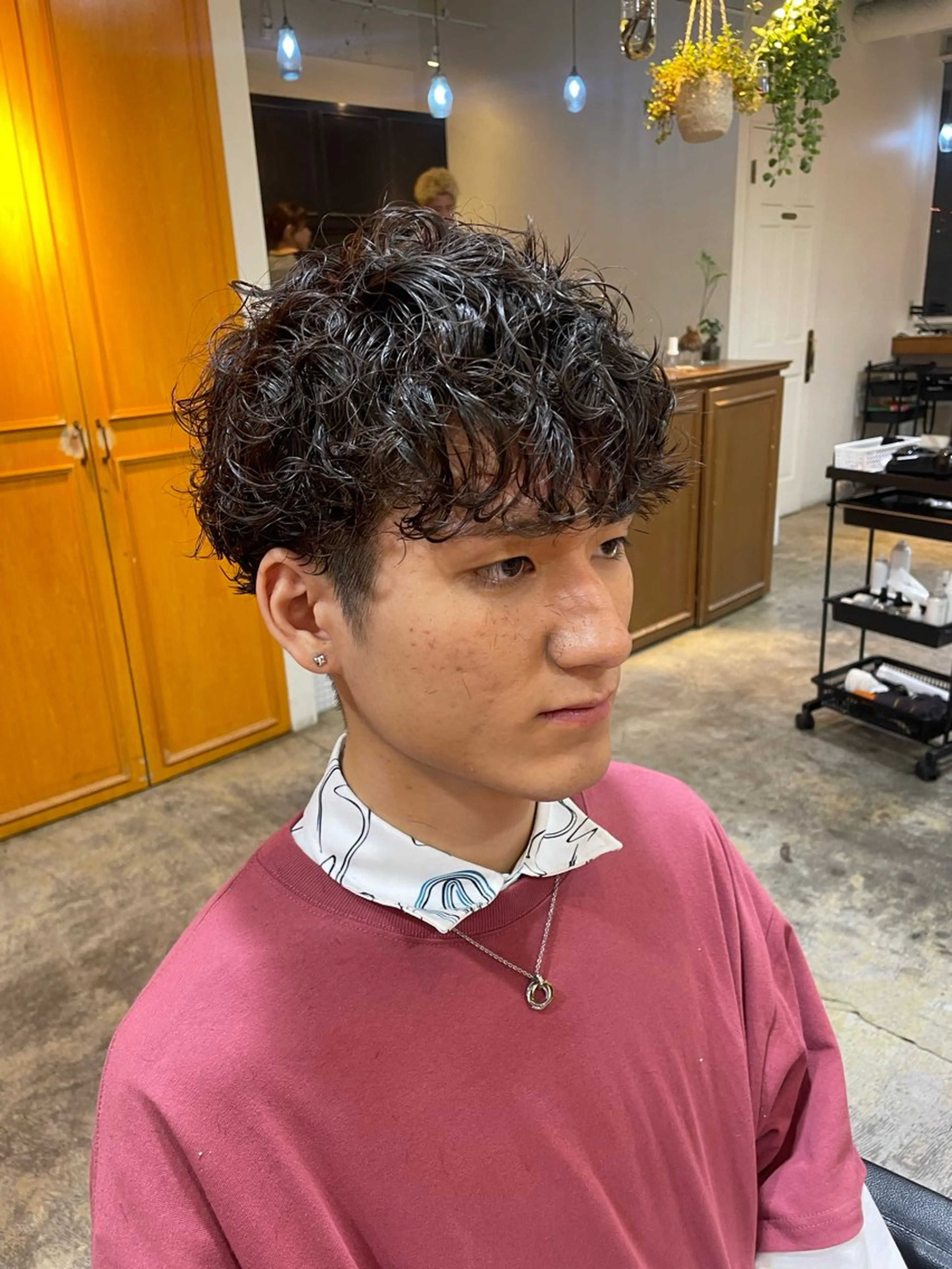 ミディアム カラー パーマ 韓国ヘア/wカラー レイヤー/RIN🎀のヘアスタイル