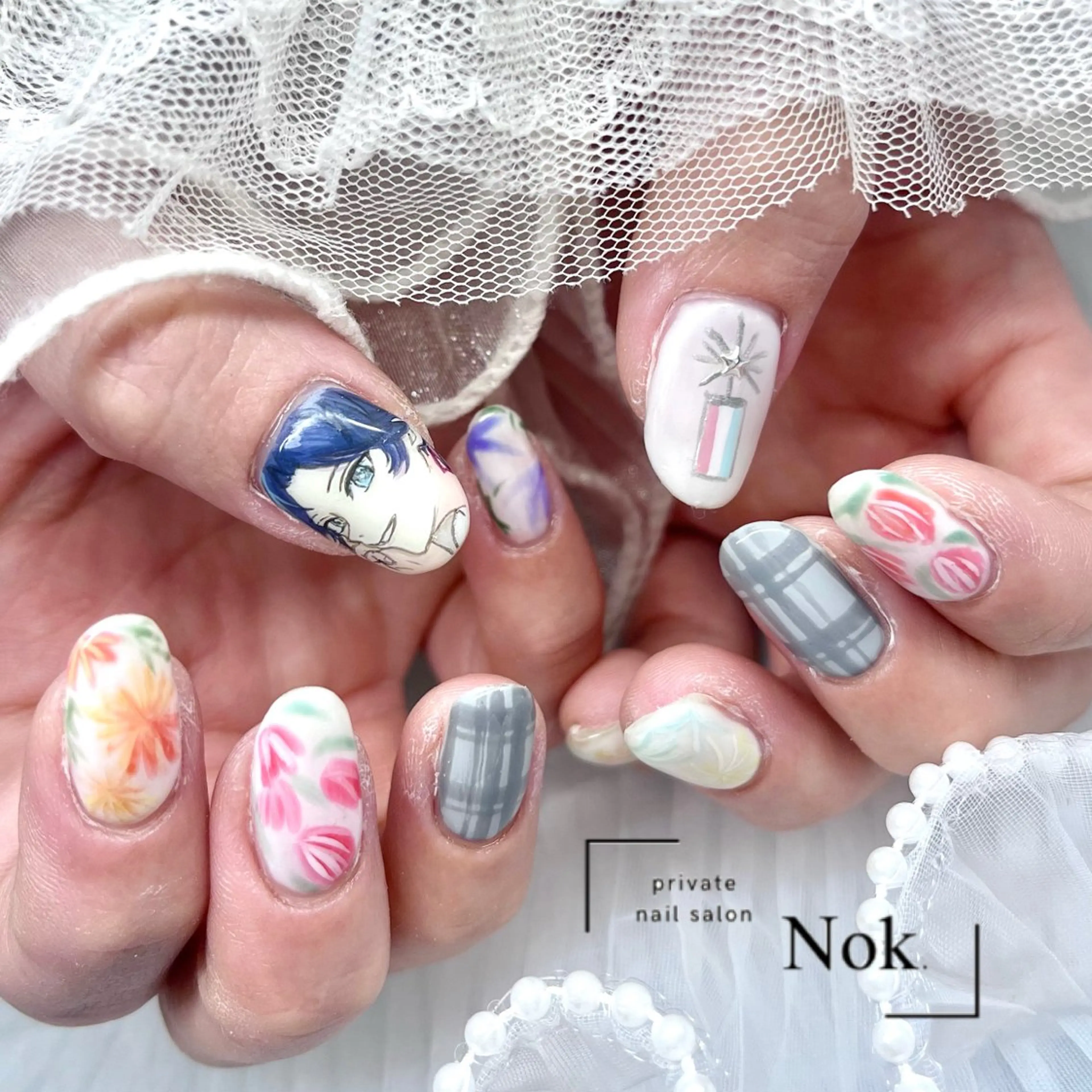 ネイル ハンドネイル 池袋痛ネイル Nok. 渡辺のネイルデザイン