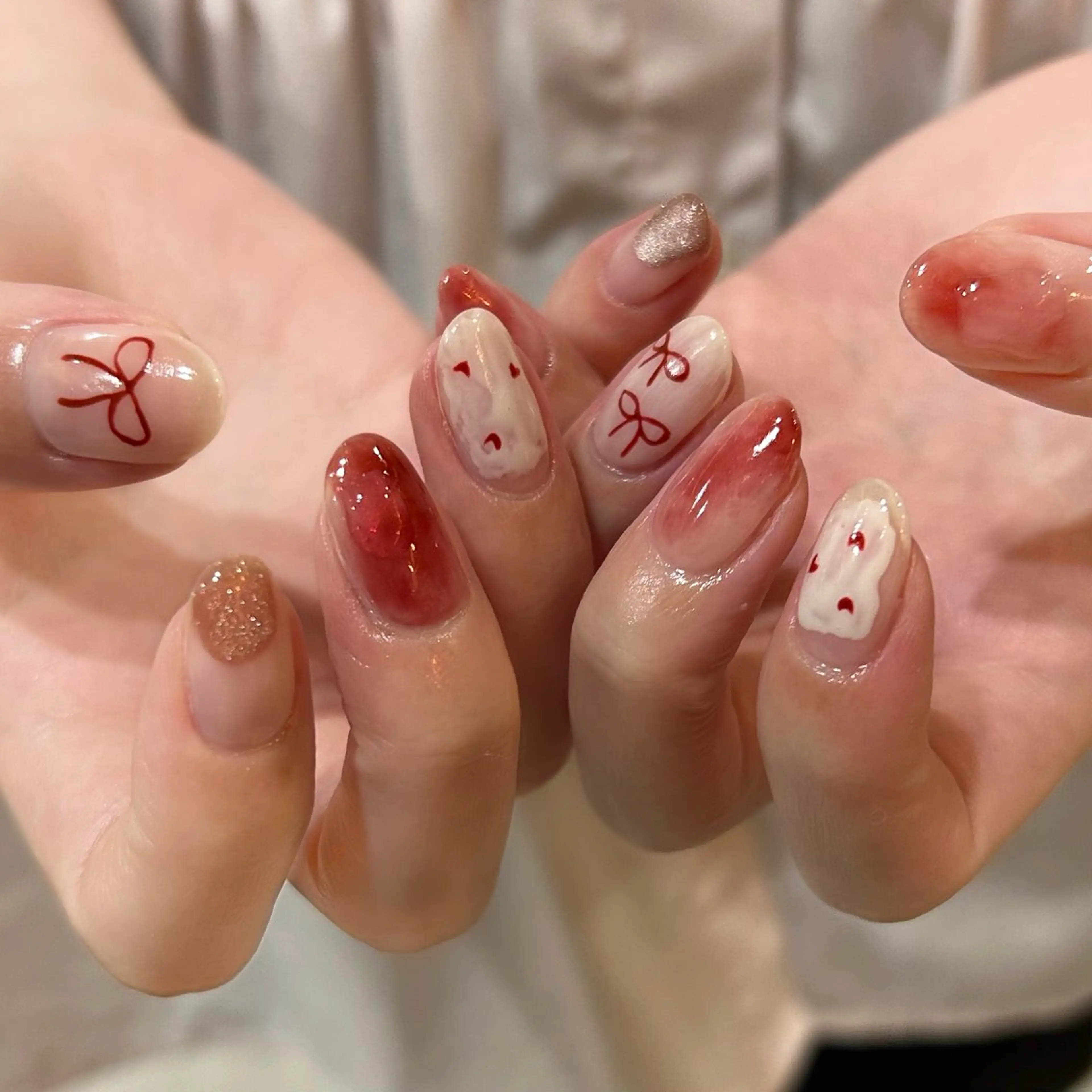 ネイル ミラーネイル ハンドネイル shio ♡ 13日空きありのネイルデザイン