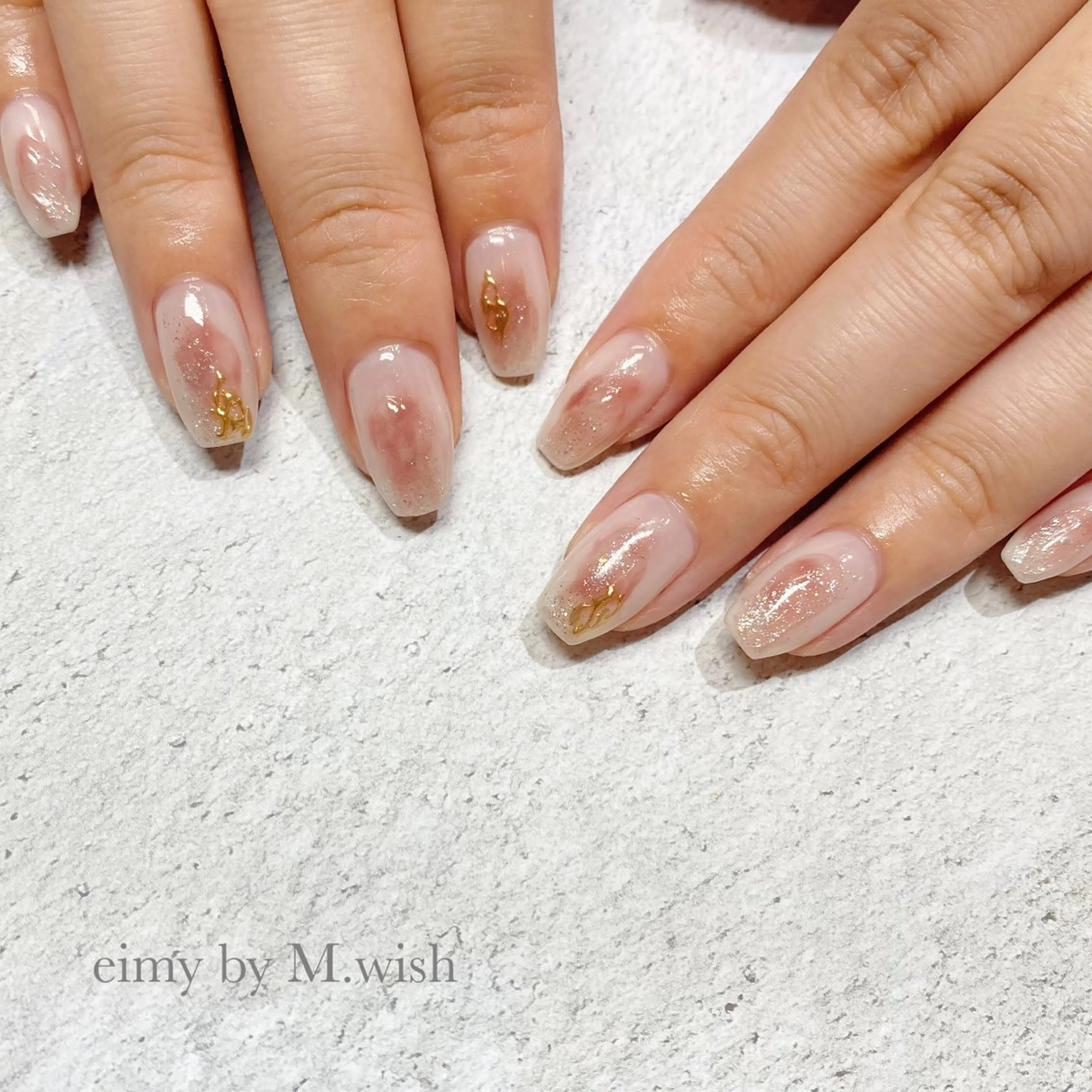 ネイル ニュアンスネイル ピンク ハンドネイル CLALA 🌼kimikoのネイルデザイン