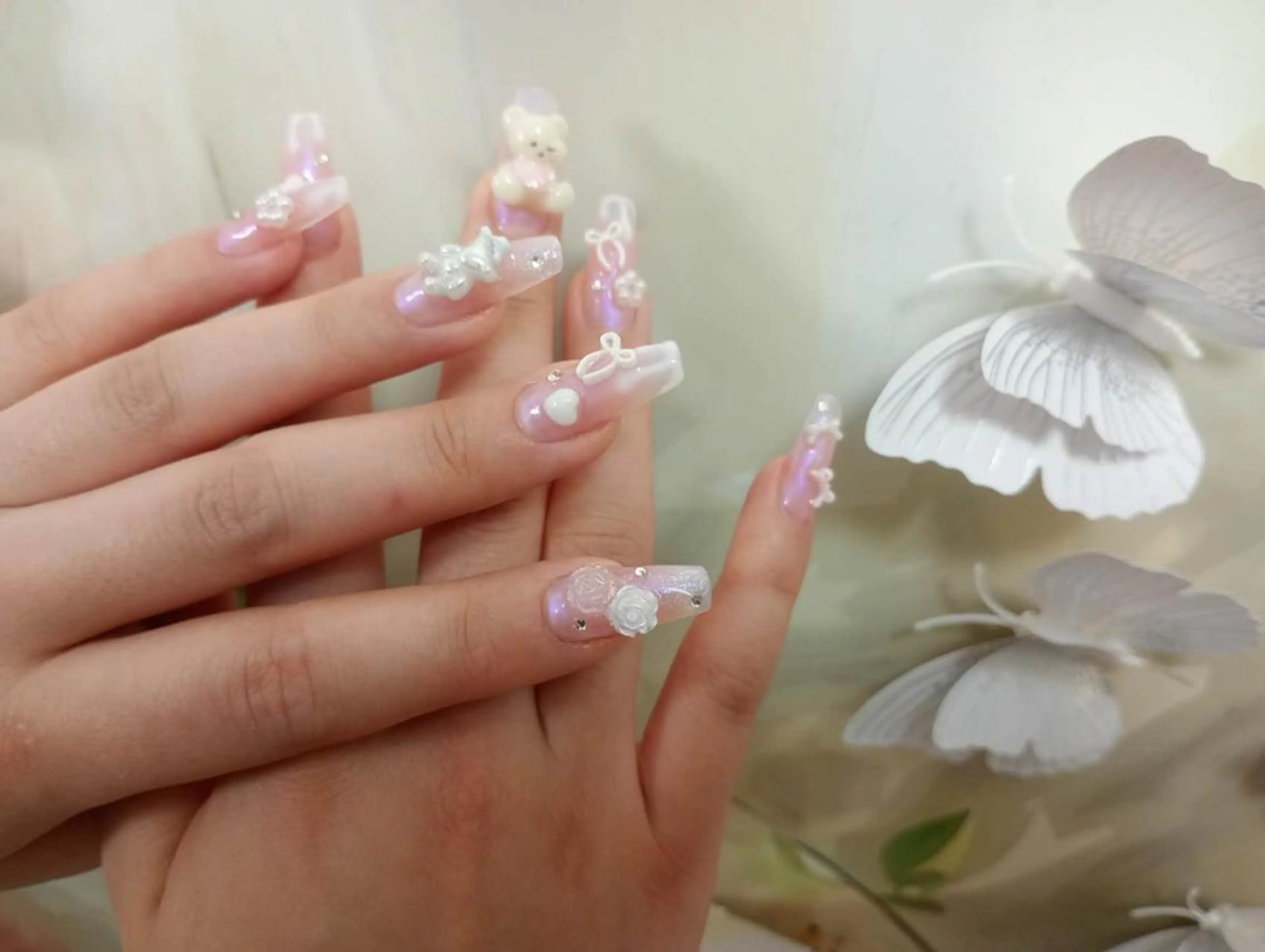 ネイル ハンドネイル ハンドケア Hana Bloom Nail💜Akiのネイルデザイン