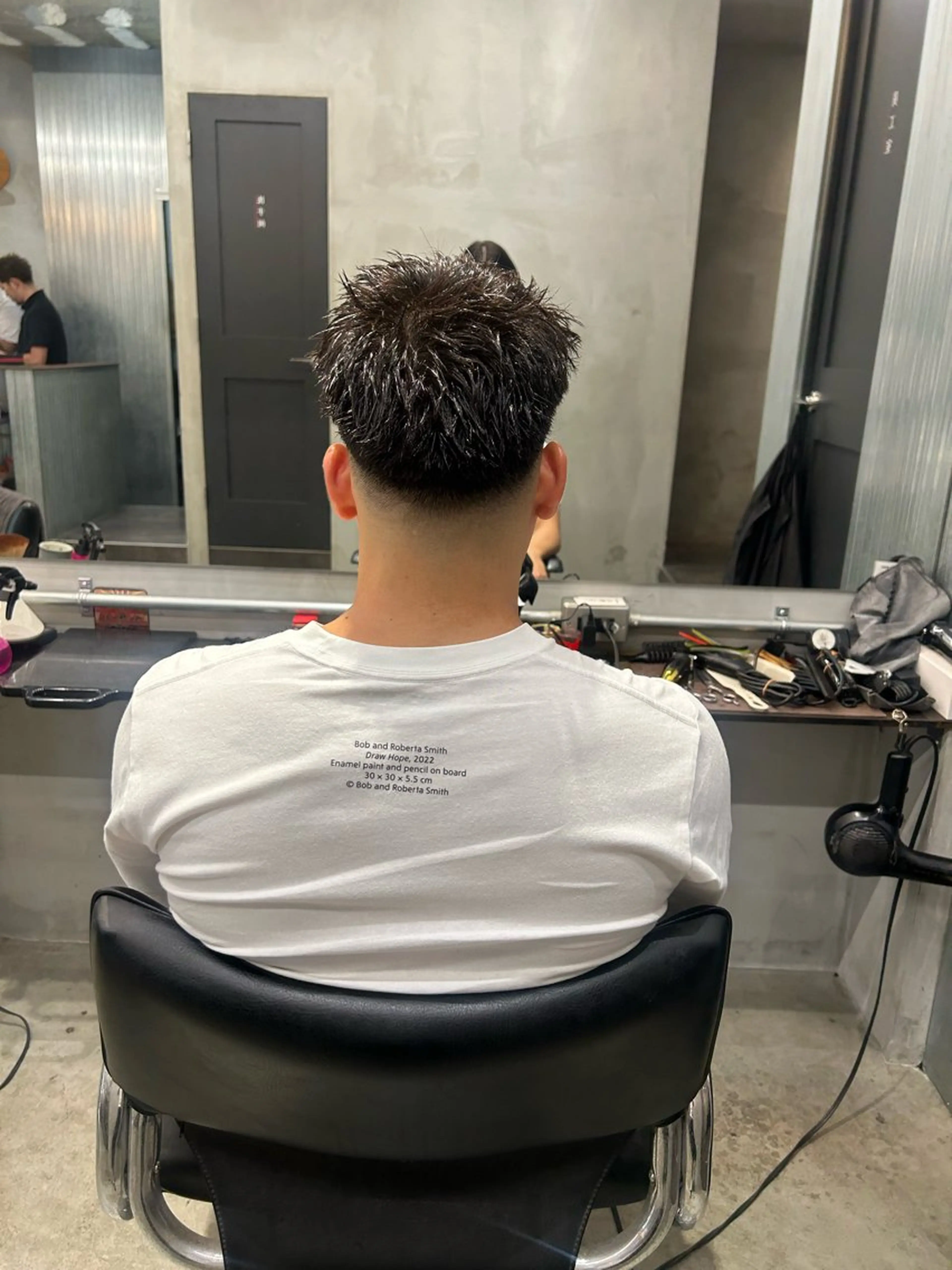 ショート メンズ フェードカット 【明大前フェード/ メンズパーマ/岳】のヘアスタイル