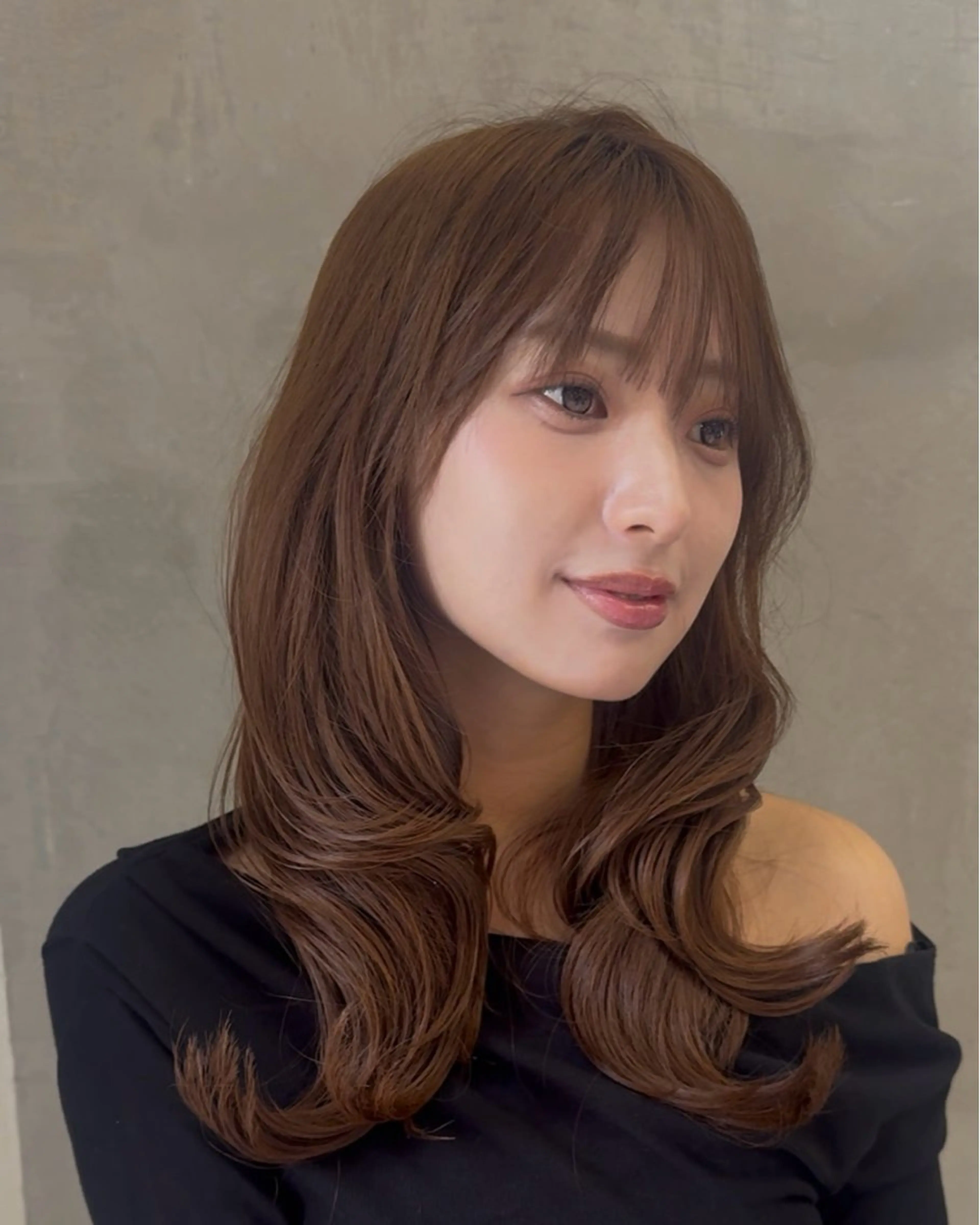 セミロング レイヤーカット ショート/縮毛矯正 虎白のヘアスタイル