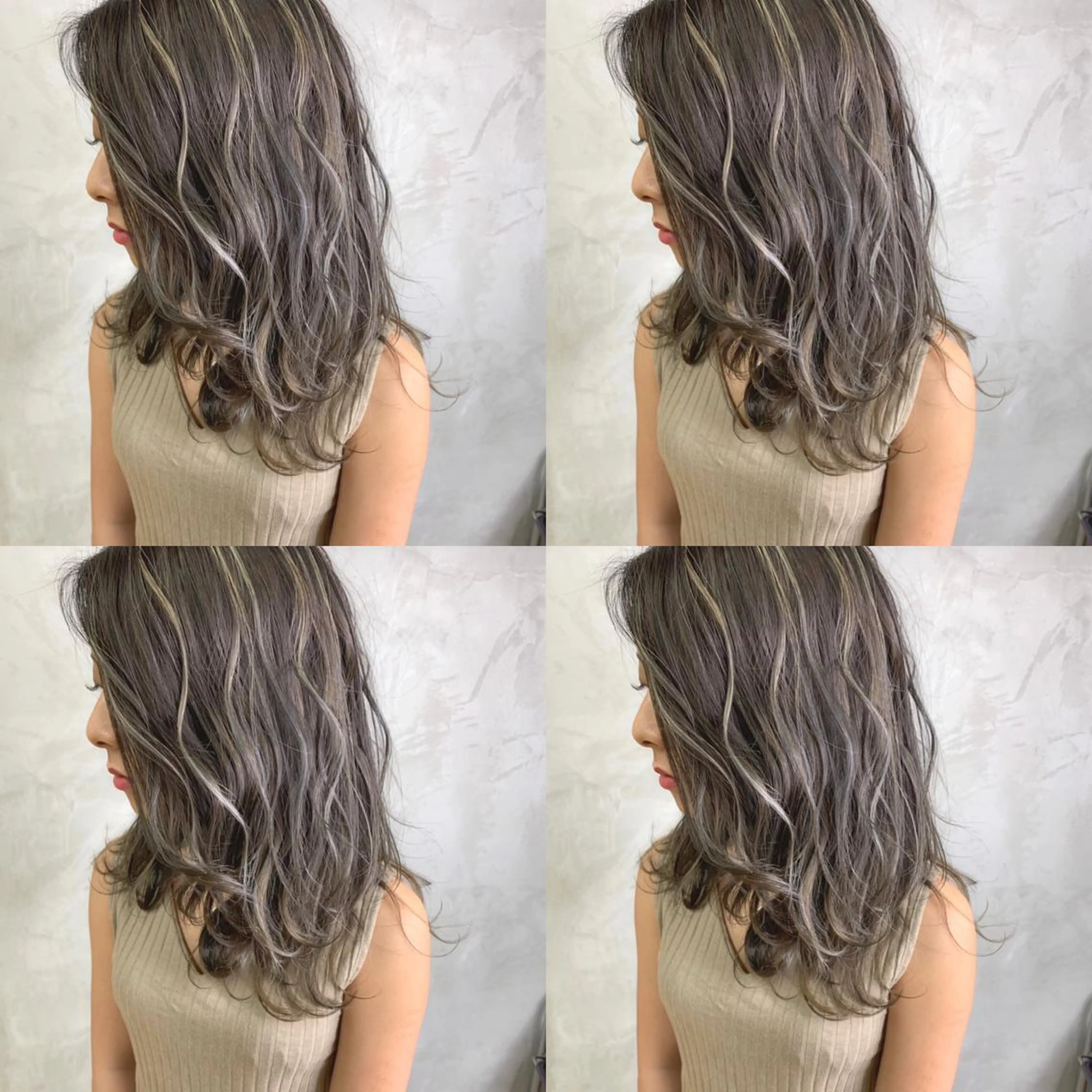 ロング ハイライト Selene hair OSAKAのヘアスタイル