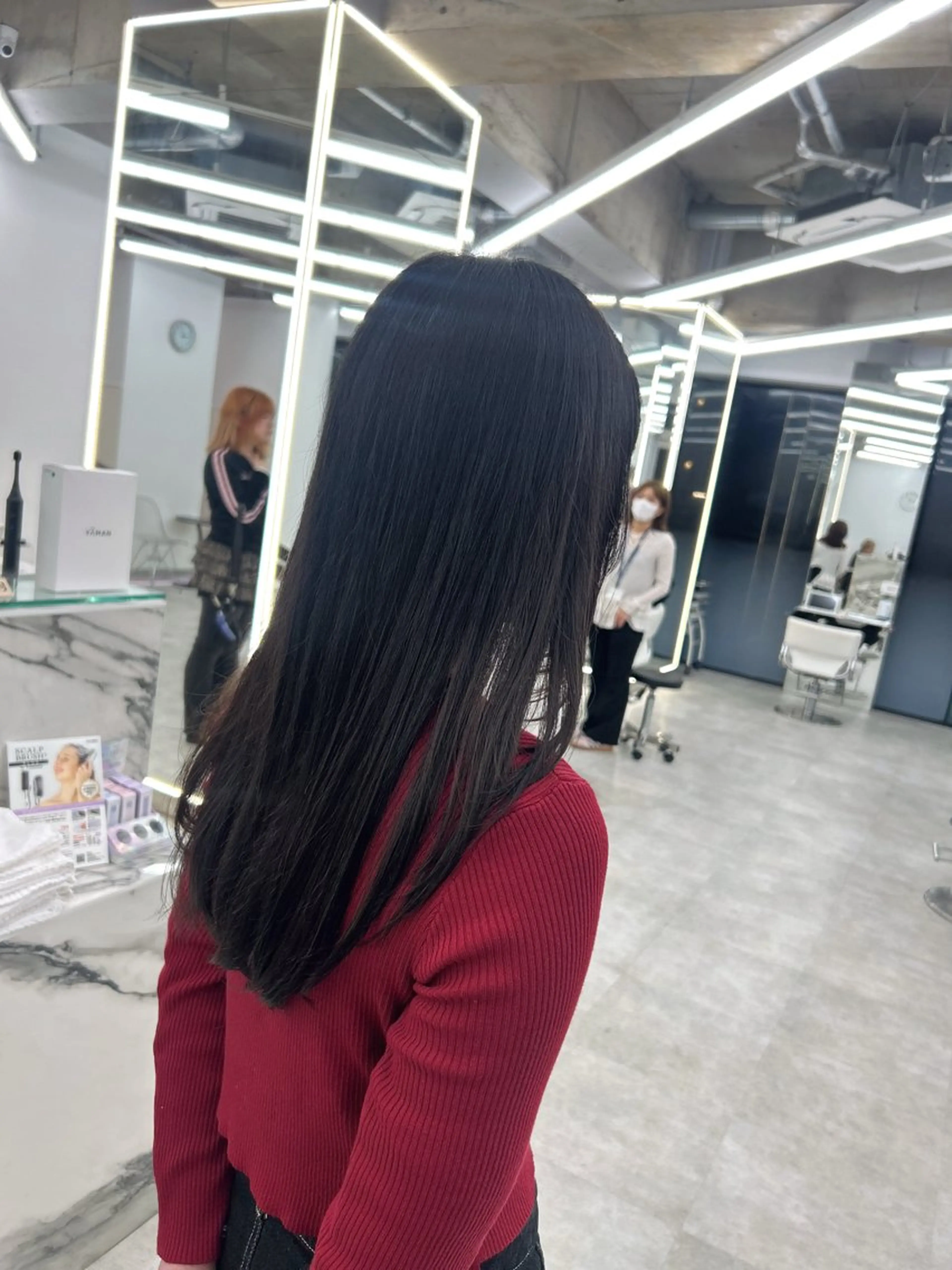 ロング カラー カット ヘアカラー はるか/透明感暗髪 /ヘアアレンジ🤍のヘアスタイル