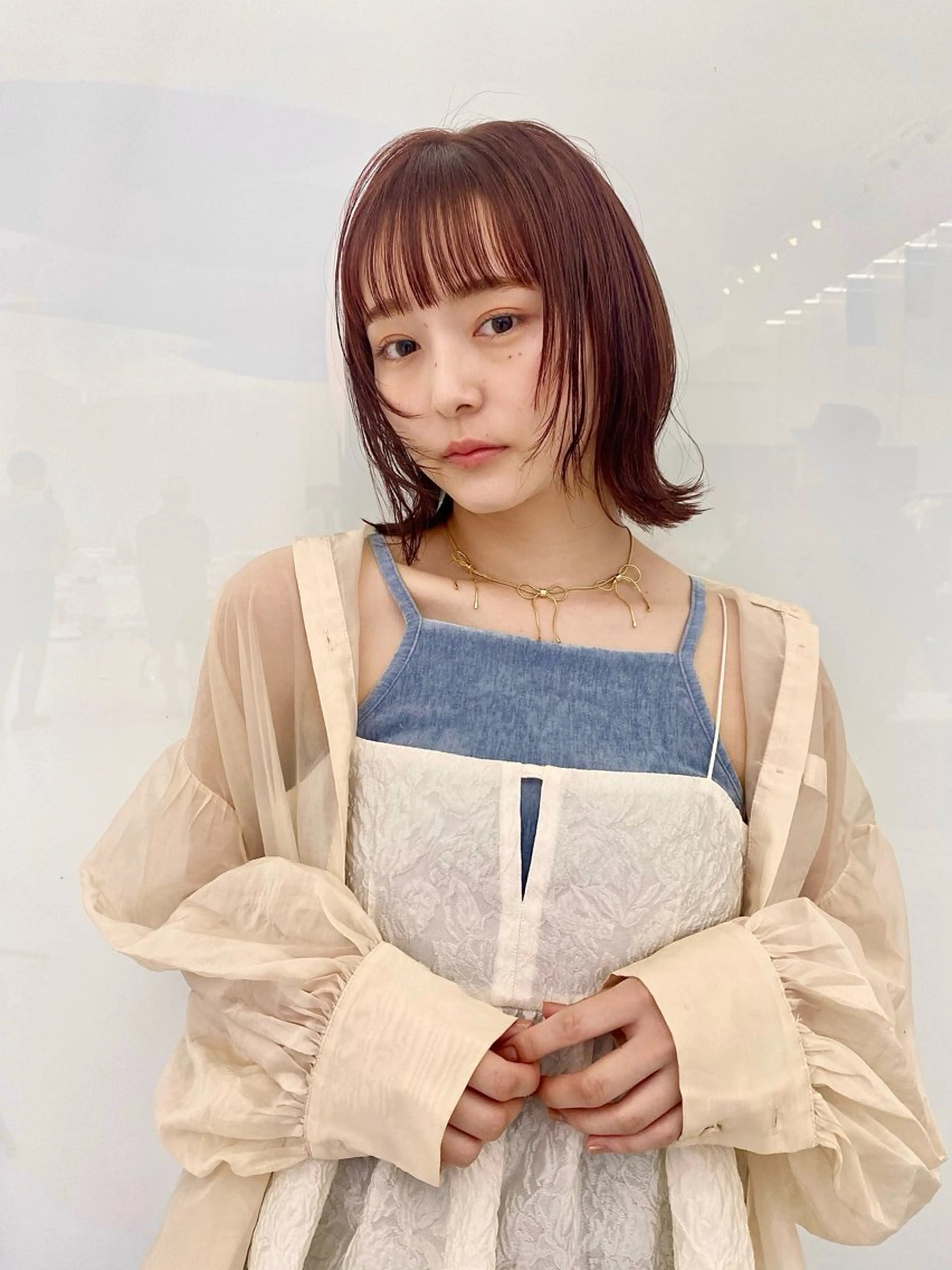 【ダメージレス薬剤使用】🌈カット+カラー+髪質改善トリートメントの写真