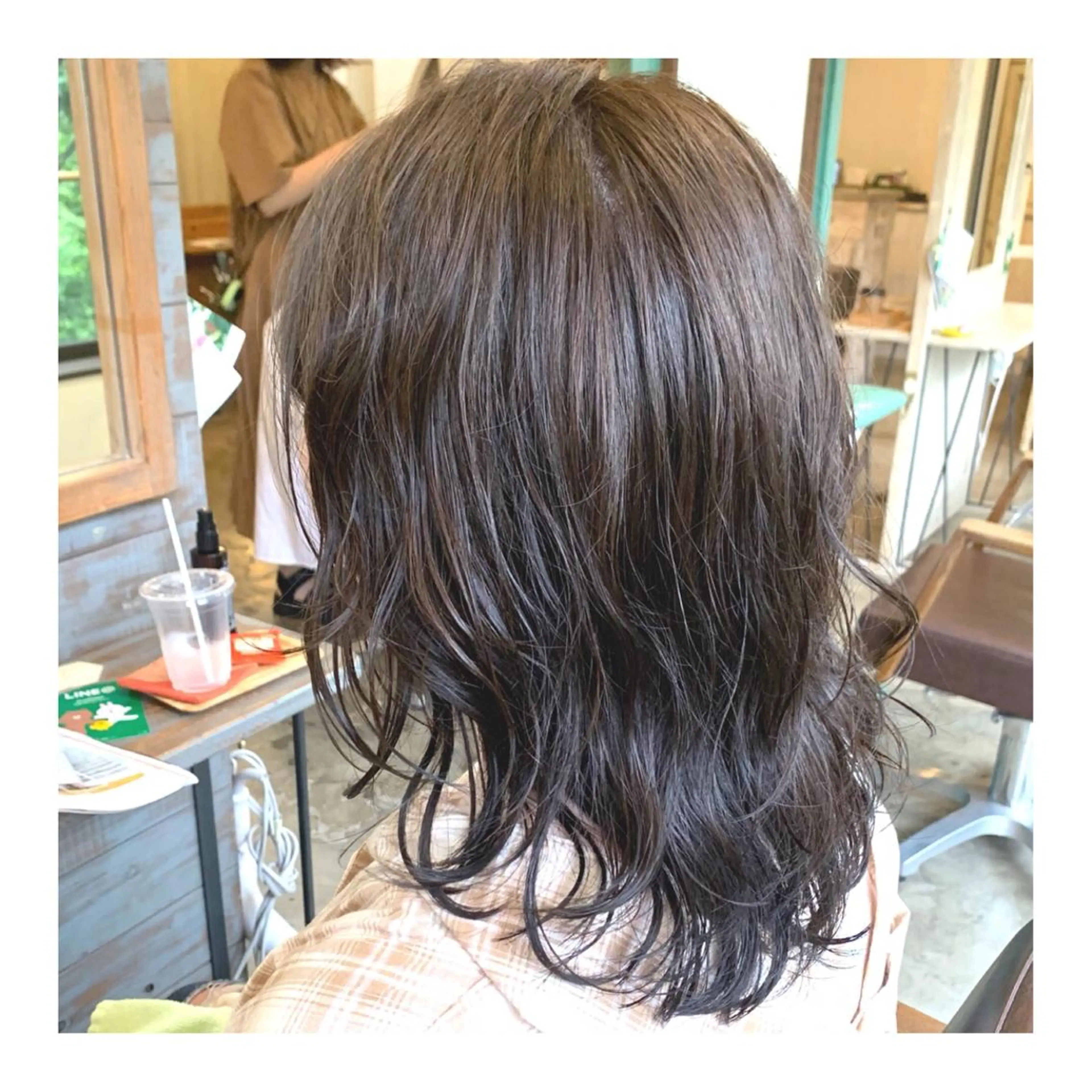 ミディアム カラー パーマ ヘアアレンジ 🌻あいり merci.🌻のヘアスタイル