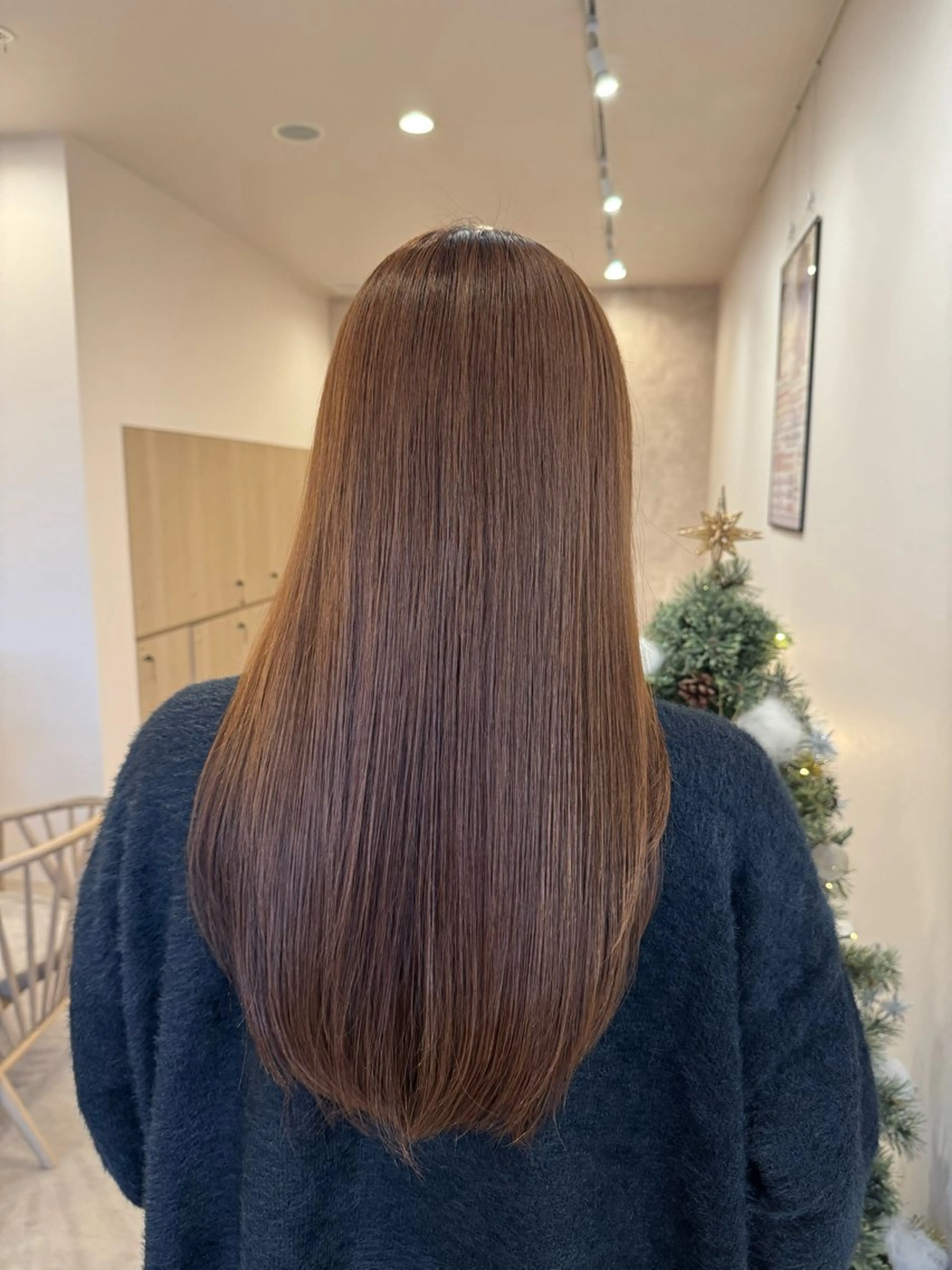 ロング カット ヘアカラー トリートメント ともか/美髪透明感 カラー/顔周りカットのヘアスタイル