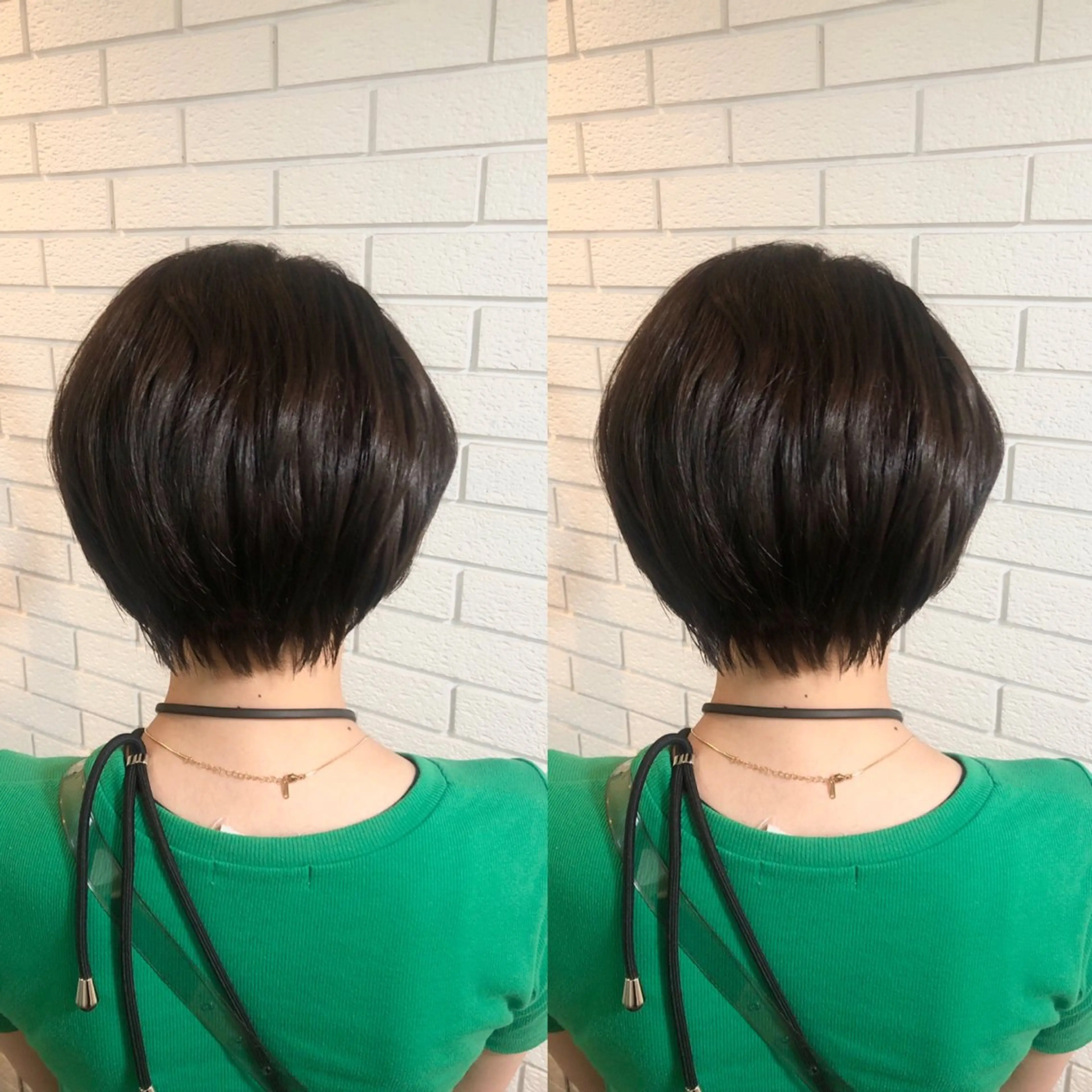 ショート カット ヘアカラー トリートメント 艶カラー🩵💛 NANAのヘアスタイル