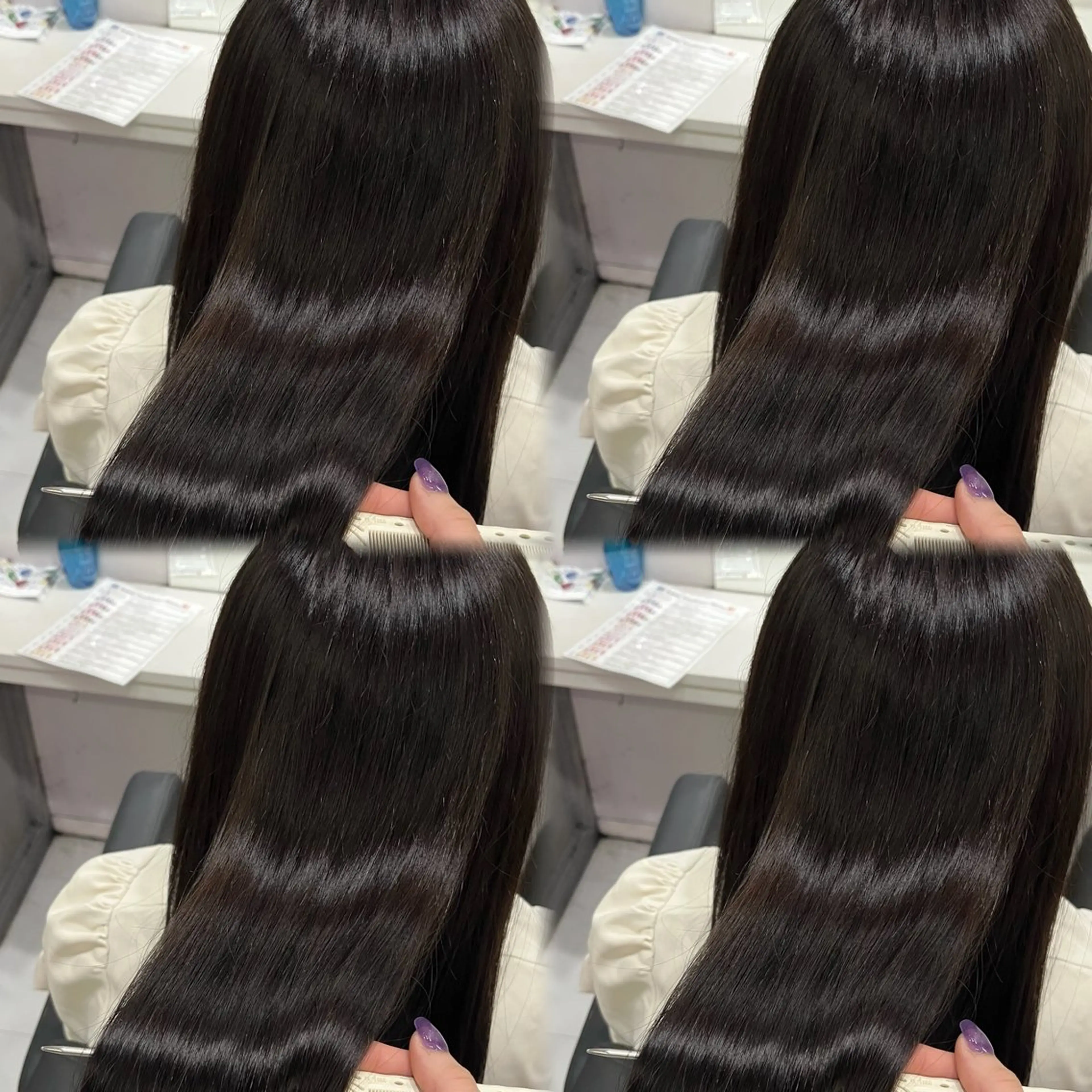 ロング カラー ヘアカラー トリートメント 🦋REISA🦋 エクステ×ハイトーンのヘアスタイル