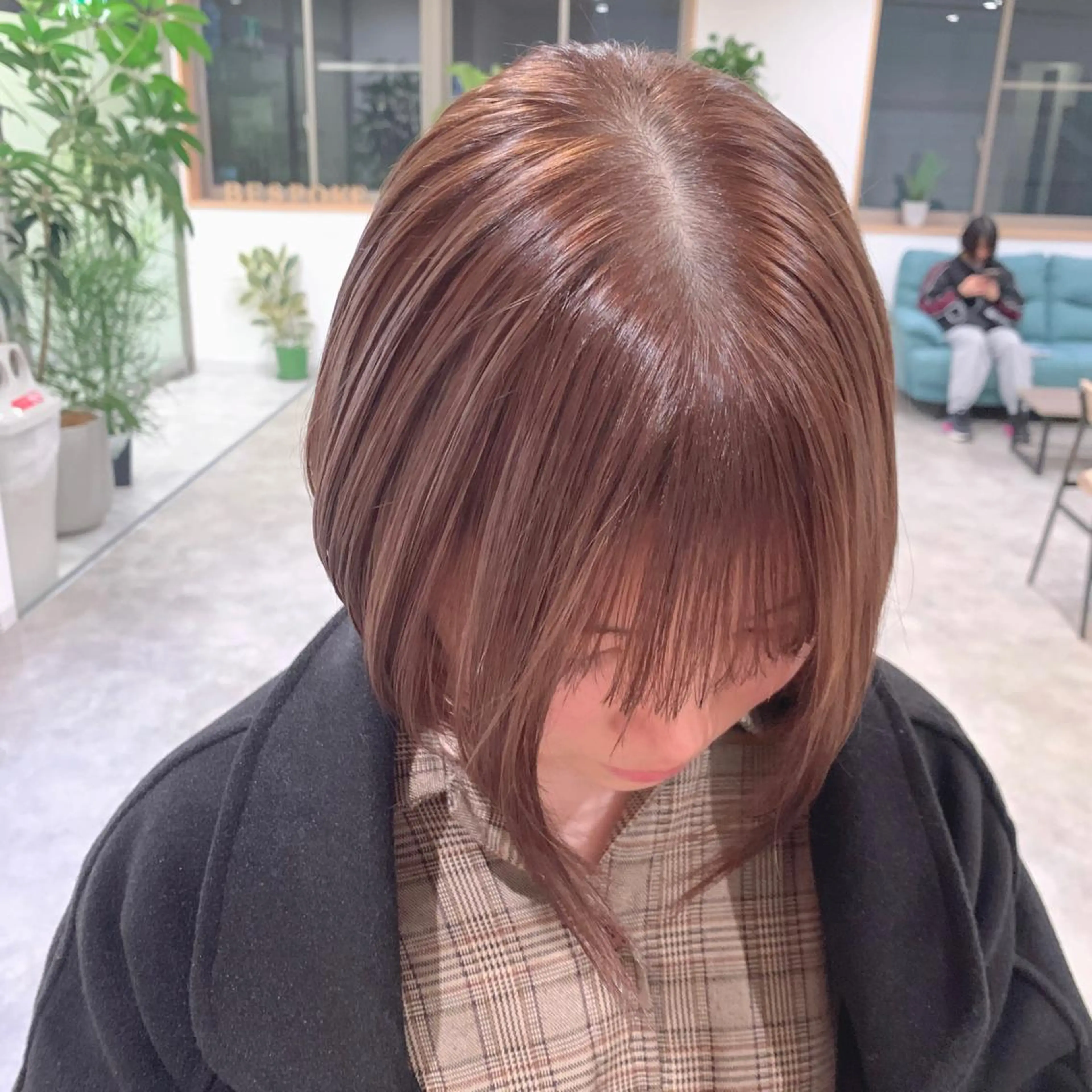 ショート カラー ハイライトカラー ハイライト 清水 亮太／赤み消しカラーのヘアスタイル