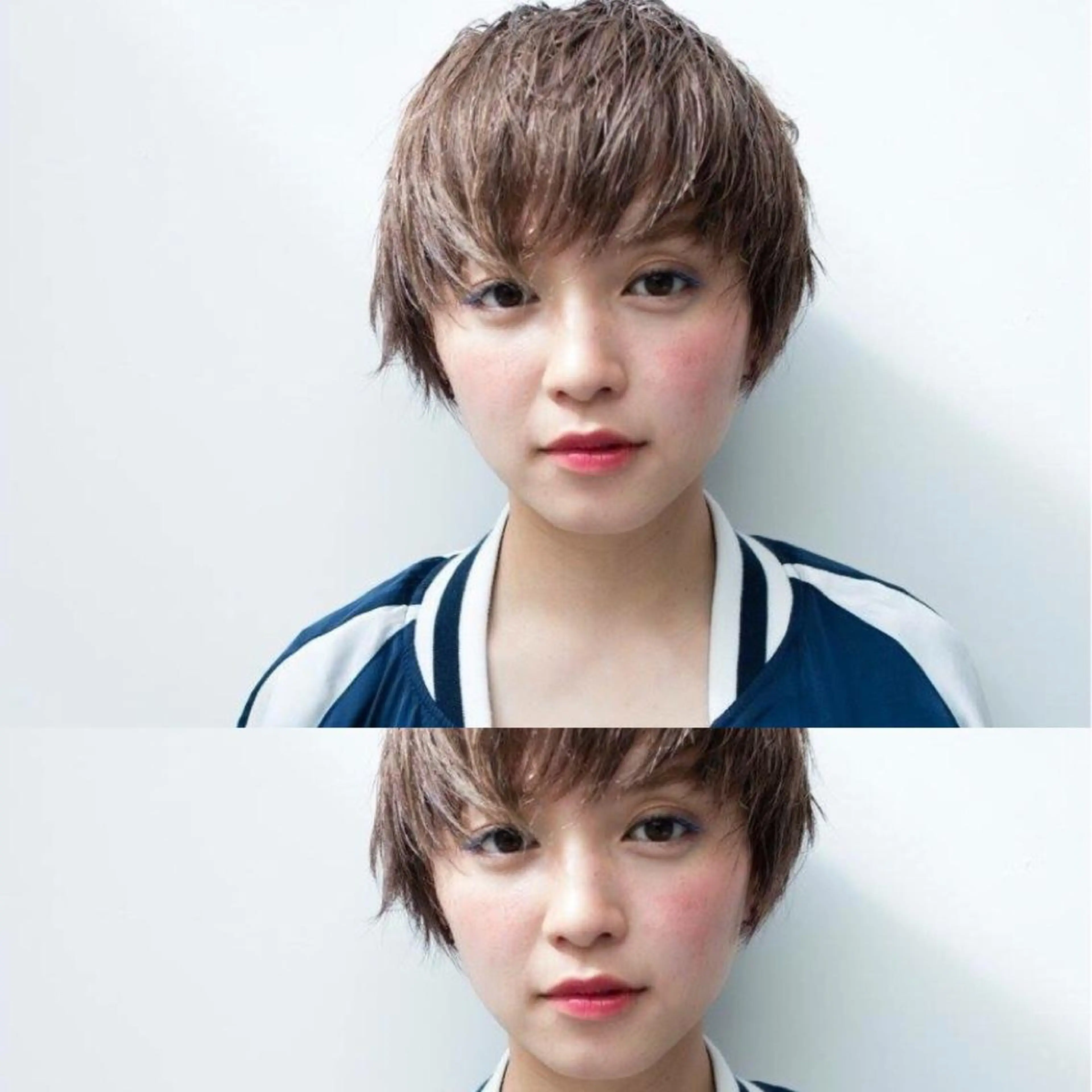 ショート ミディアム カラー パーマ 内藤 達也のヘアスタイル