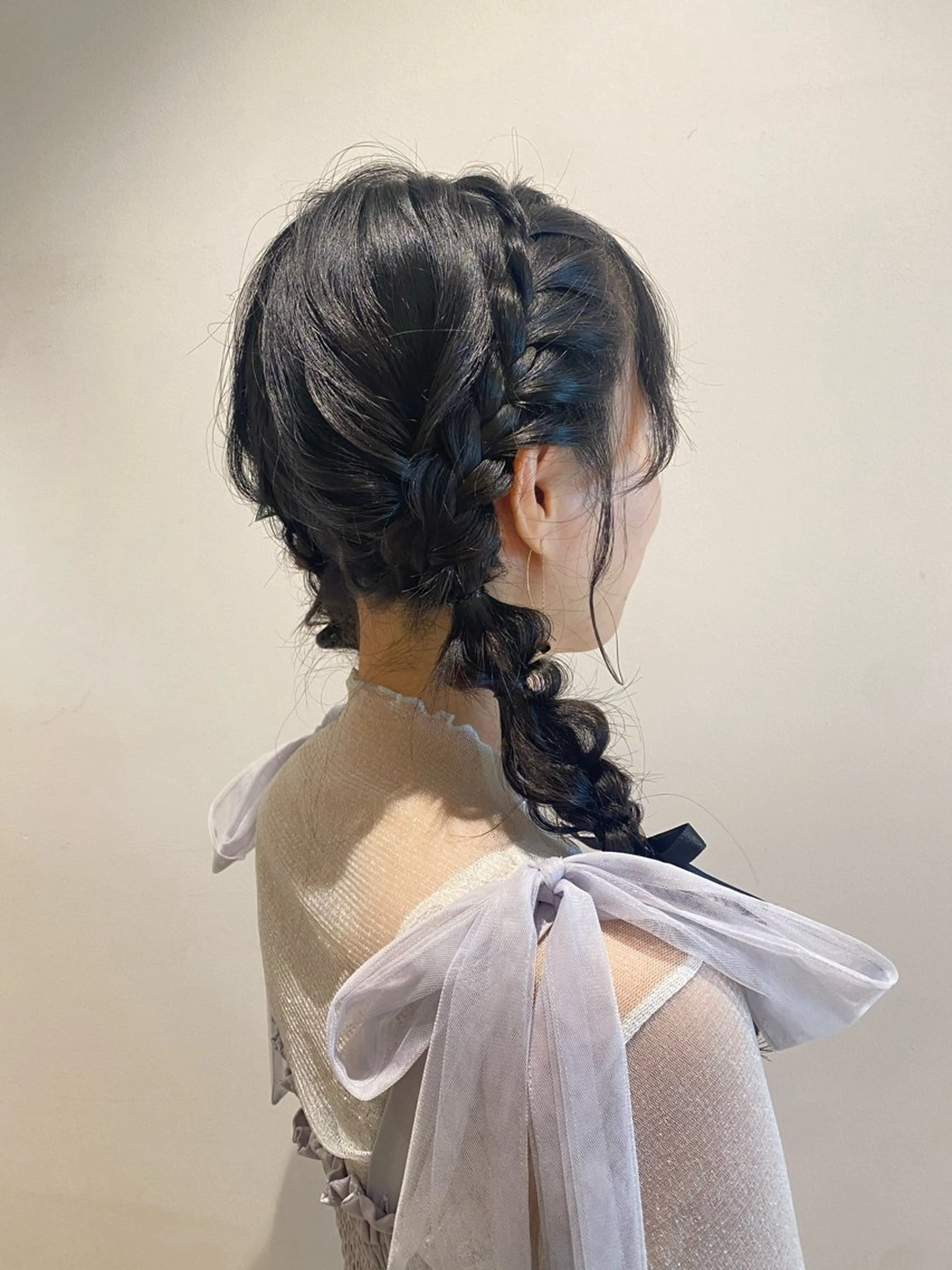 セミロング ヘアアレンジ ヘアセット 艶髪🌿美髪 大塚礼乃【西荻窪】のヘアスタイル