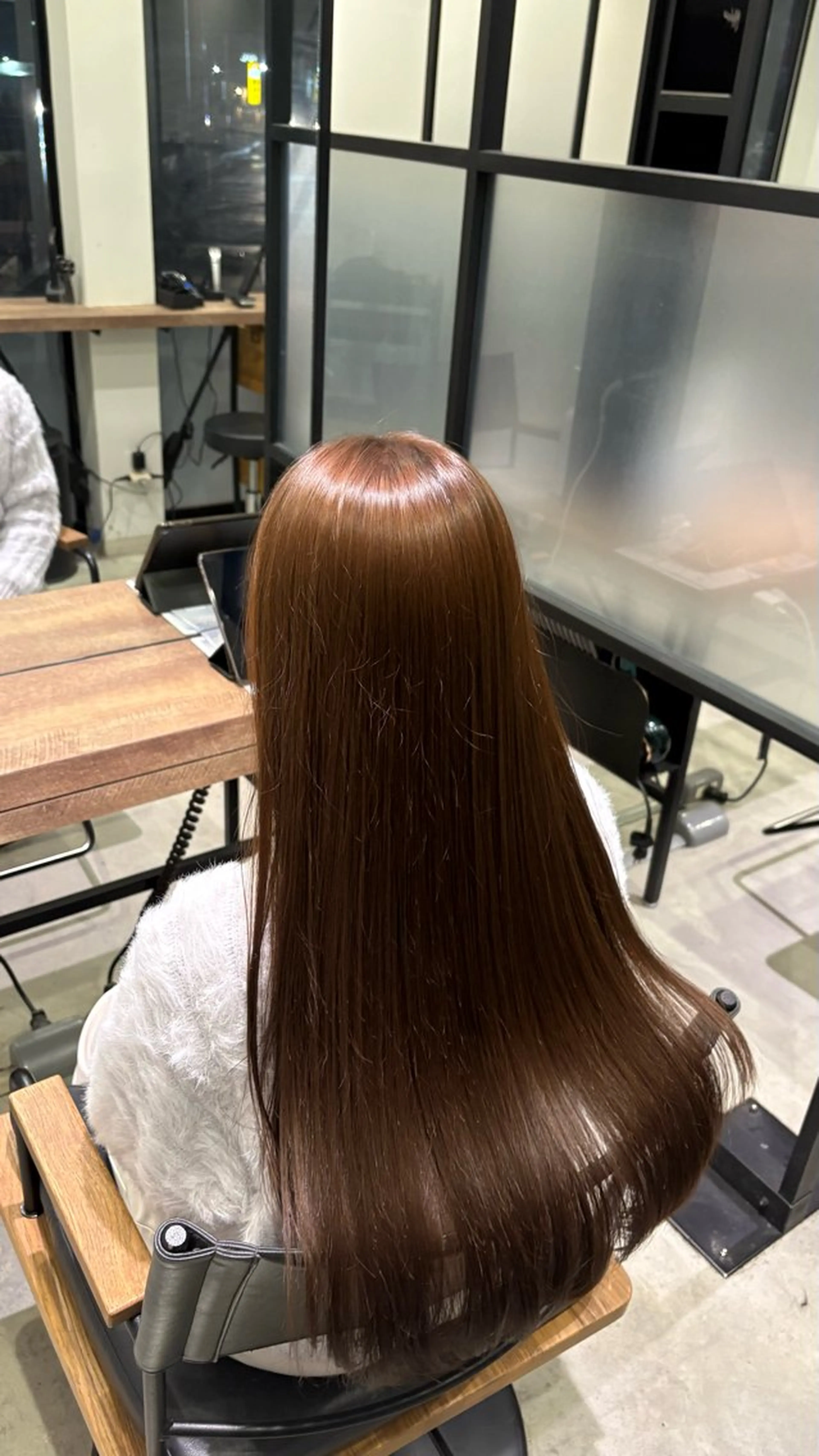 ロング カラー ブラウンカラー キャラメルブラウン トリートメント ヘアカラー 大浦 姫奈のヘアスタイル