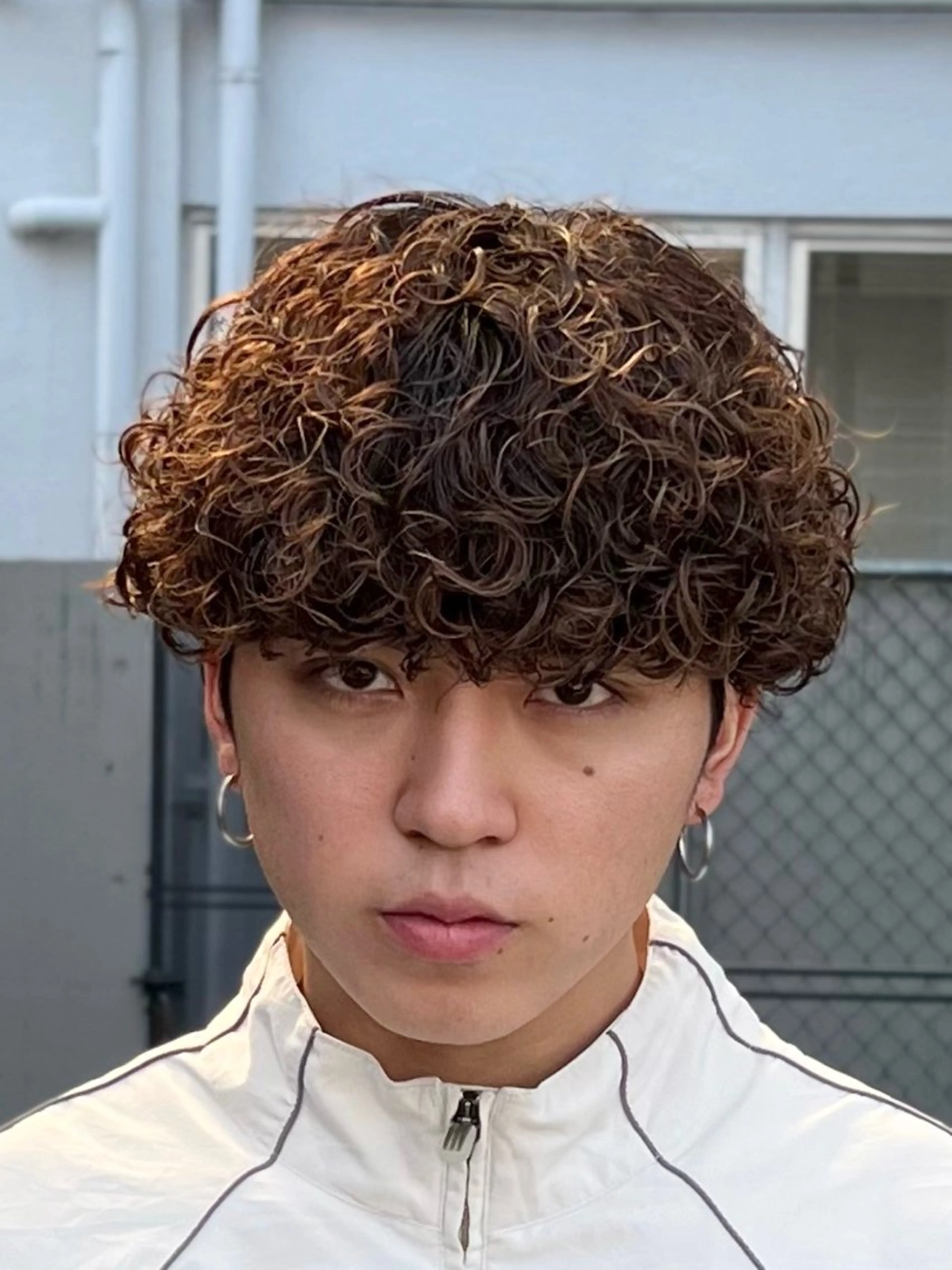 メンズ刈り上げマッシュの写真