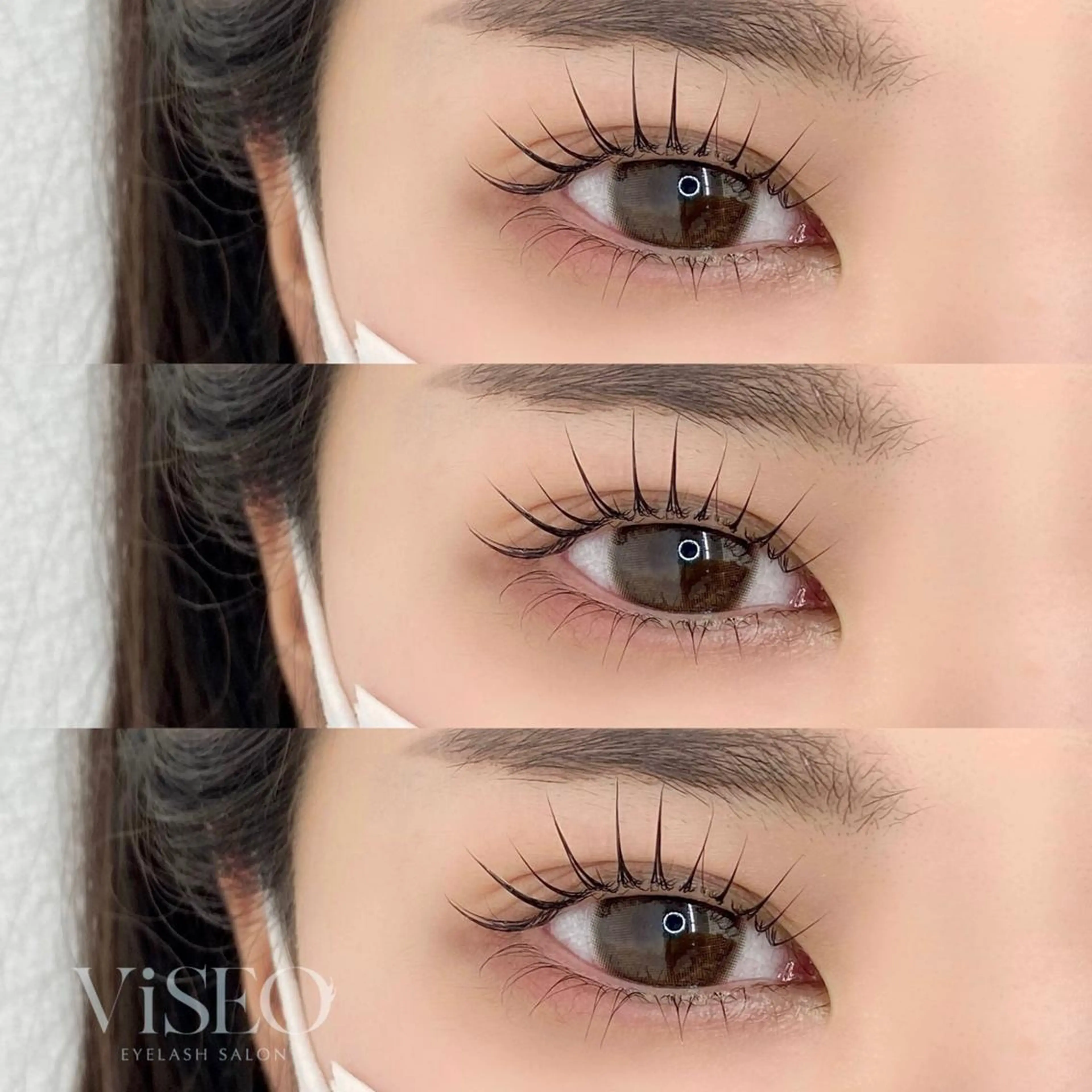 マツエク・マツパ パリジェンヌラッシュリフト 下まつげエクステ 一重×まつ毛パーマ Refine Sayakaのマツエク・マツパデザイン