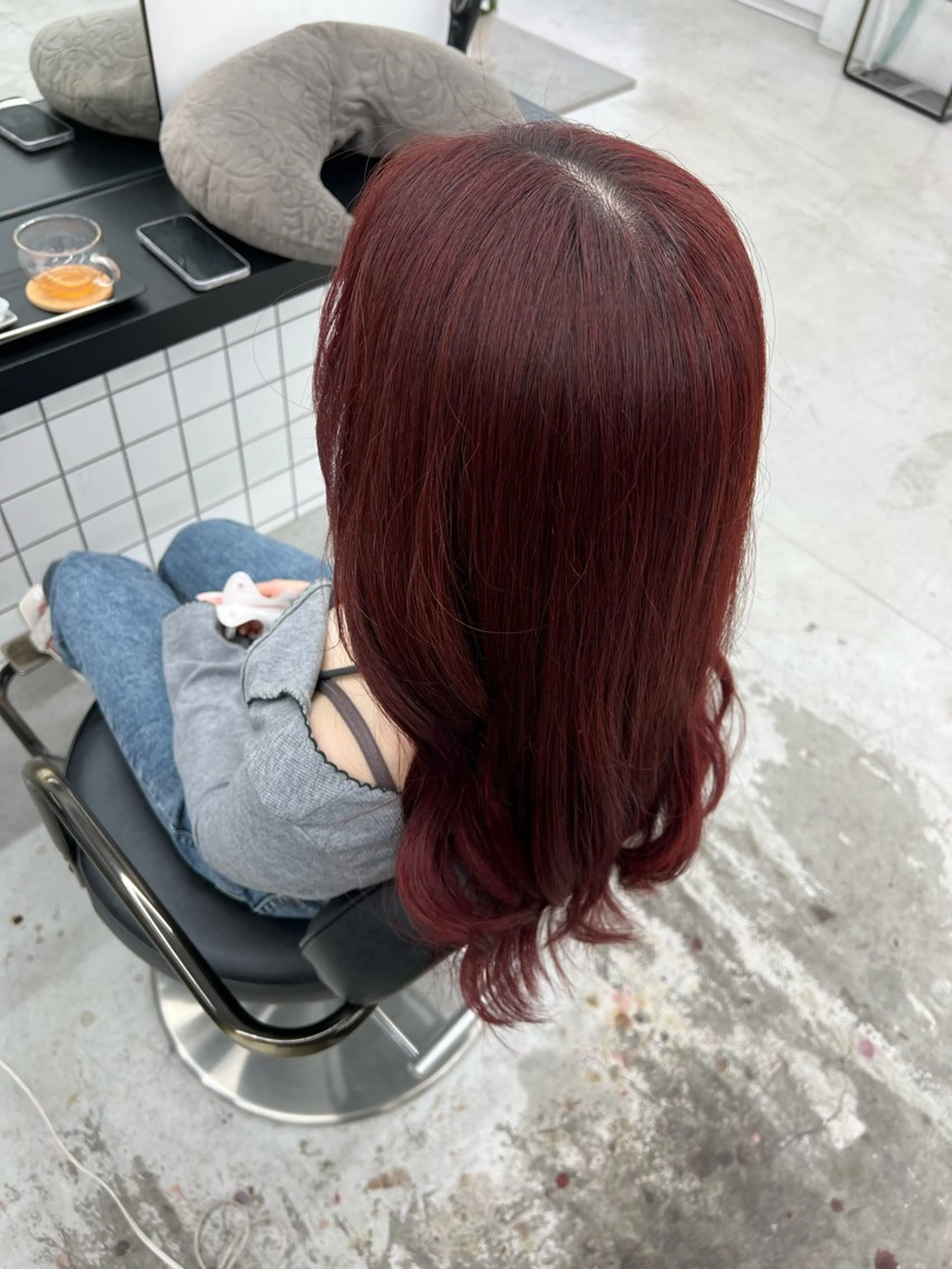 ロング カラー 透明感カラー レッドカラー 髪質改善 トリートメント ヘアカラー 🌷︎あすか🌷 JILLSTUDIOのヘアスタイル