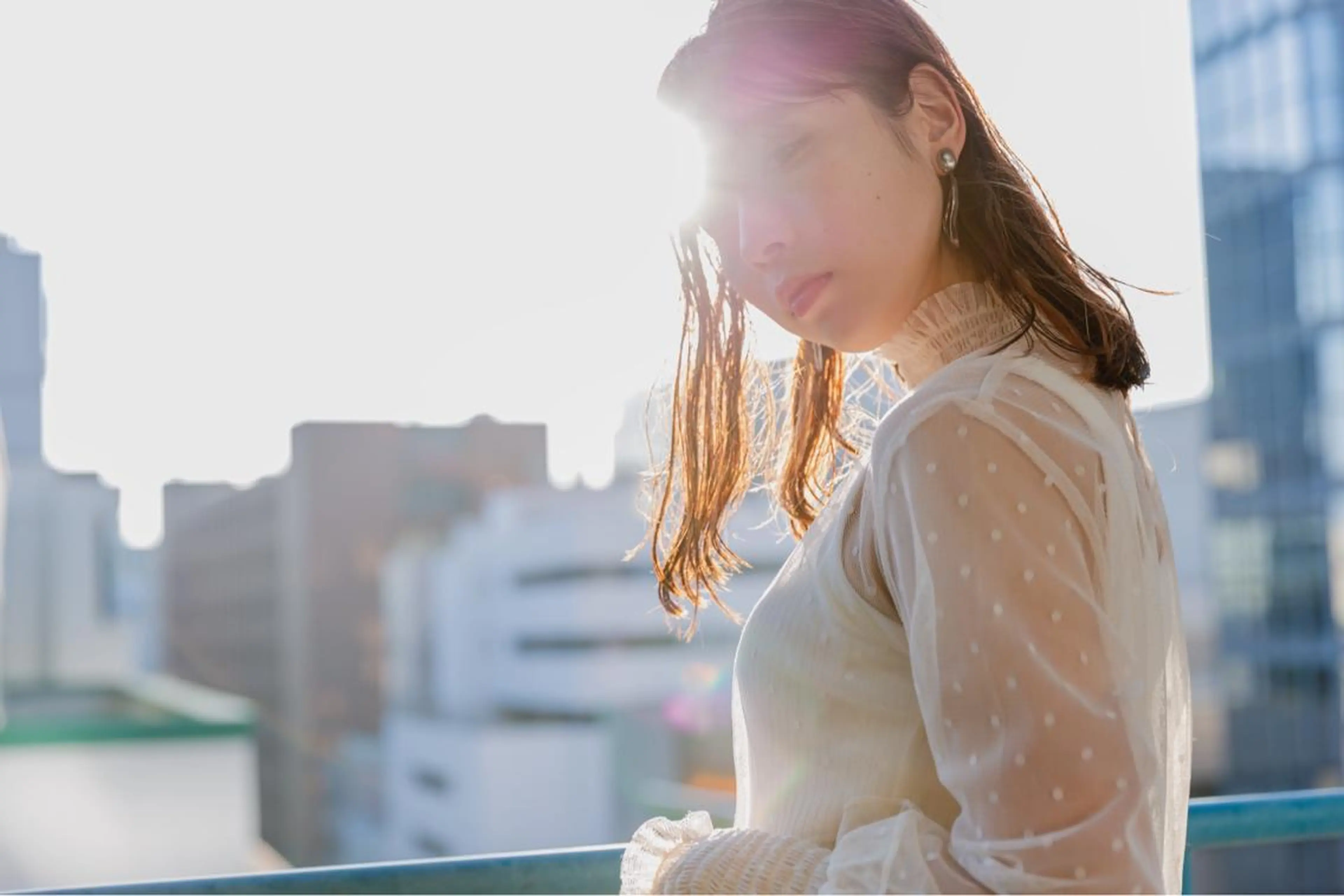 ミディアム カラー ツジガキ ユウスケのヘアスタイル