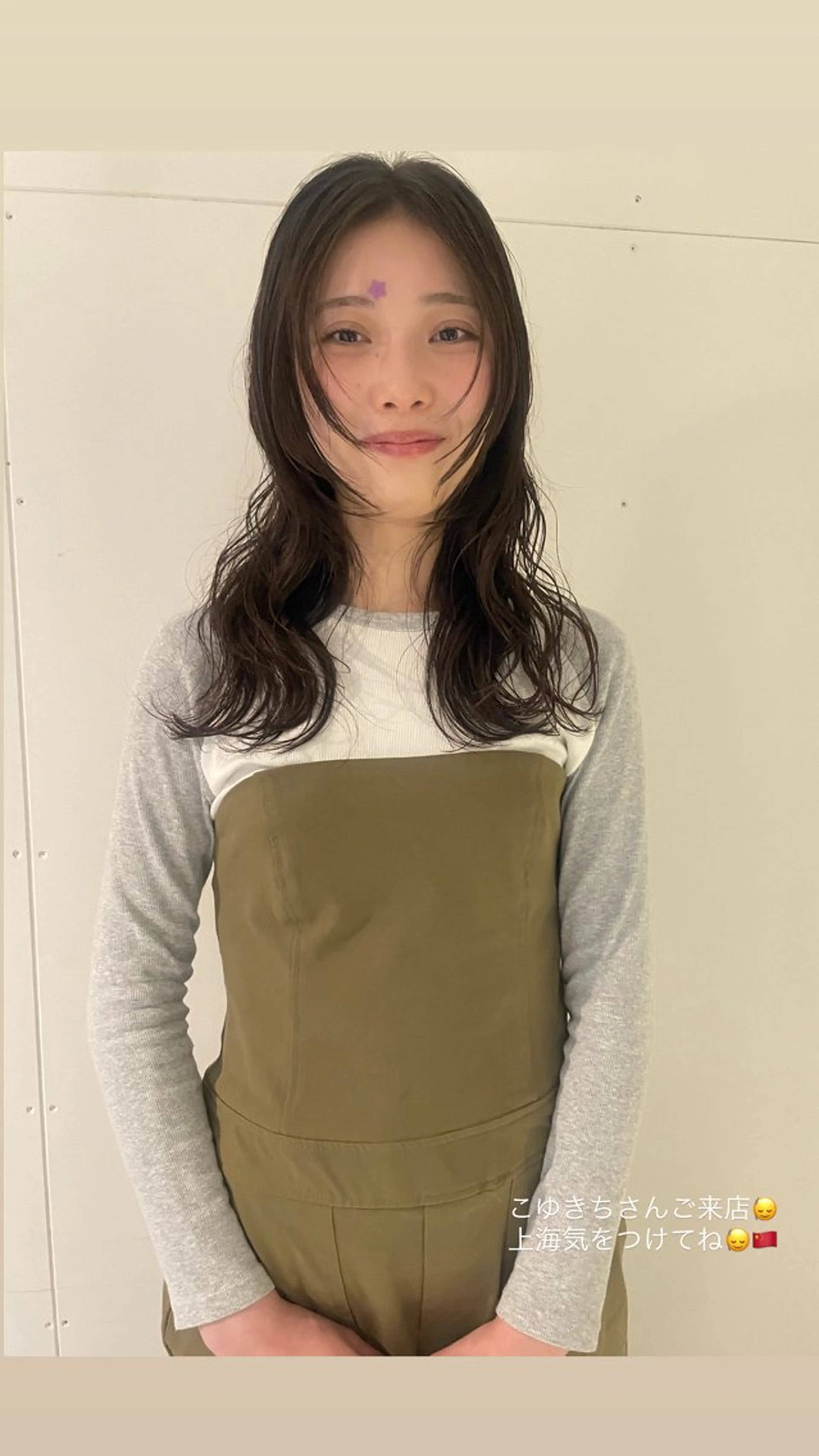 ロング カラー パーマ カット ヘアカラー トリートメント miyou/髪質改善 カラー/透明感カラーのヘアスタイル
