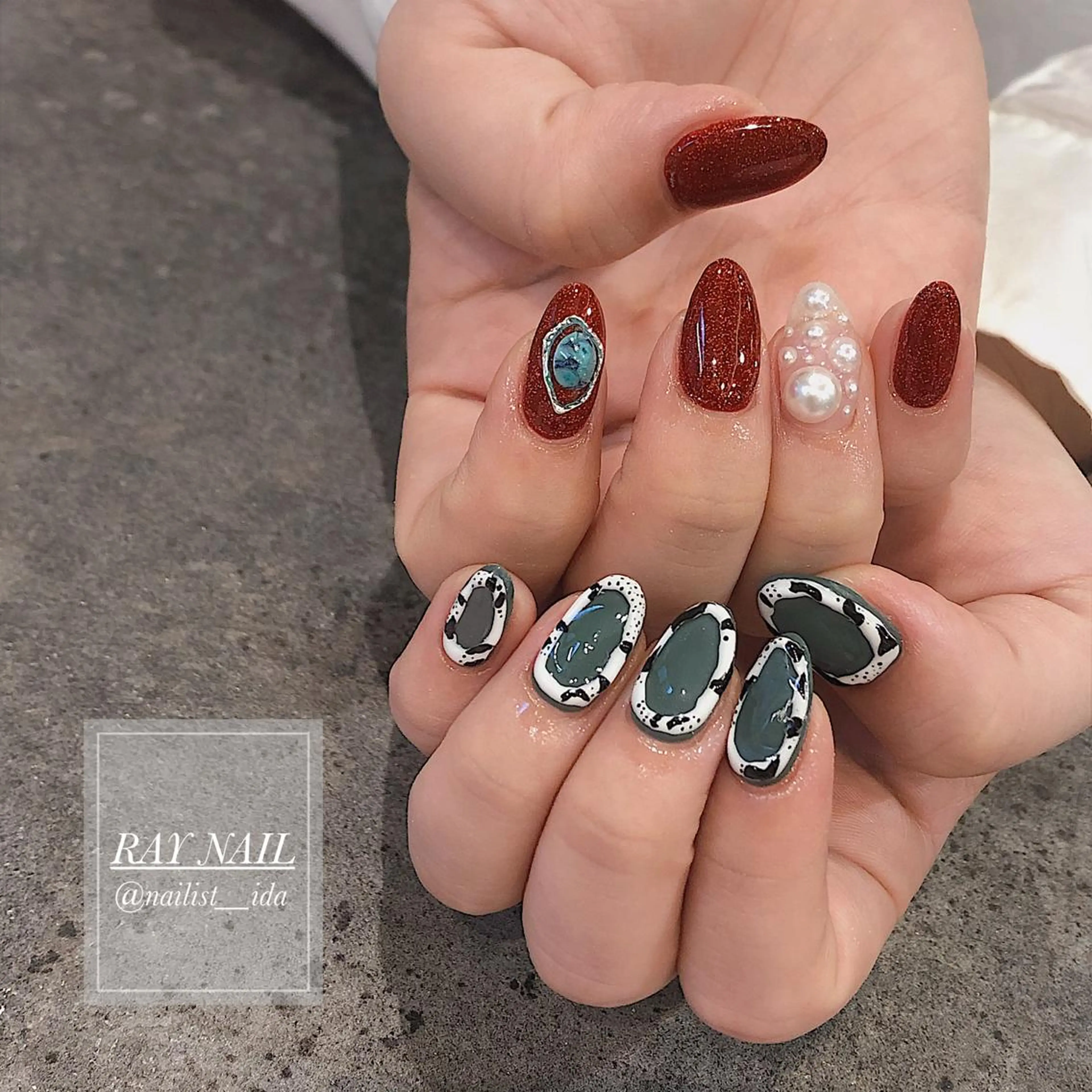 ネイル Arowa 伊田のネイルデザイン