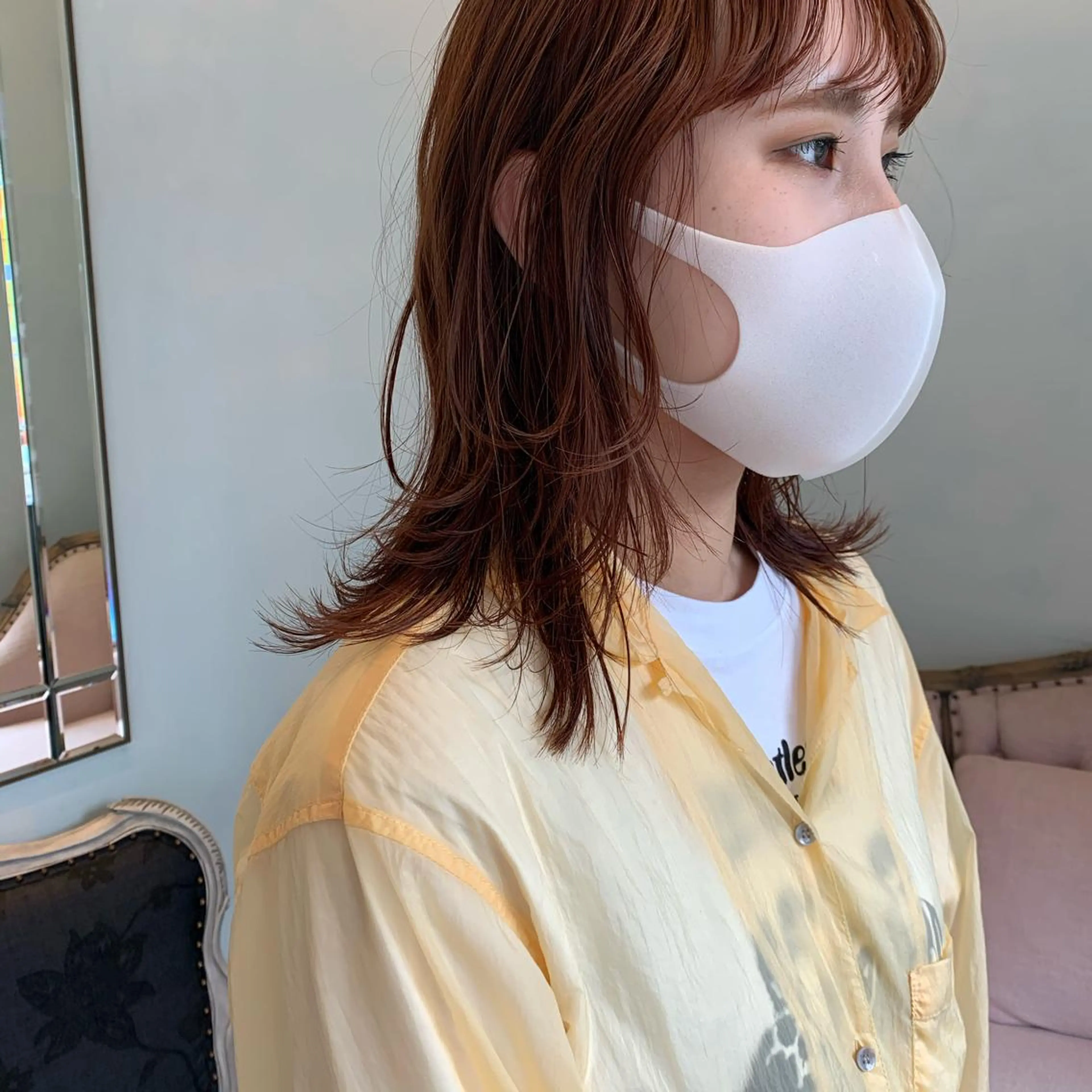 ロング カラー SAKINO. ベージュカラーのヘアスタイル