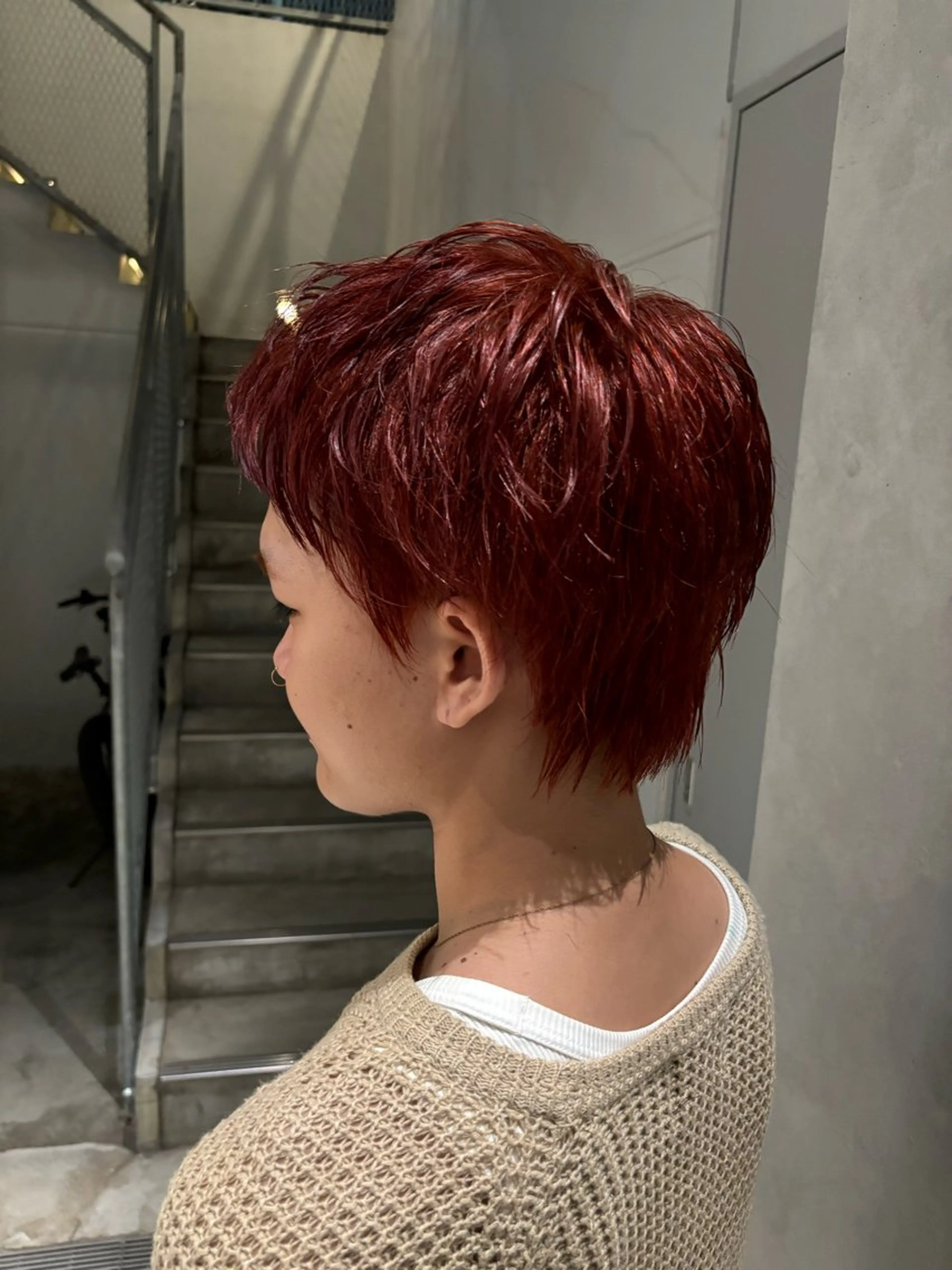 ショート カラー メンズ 落ちる黒 森崎雄斗のヘアスタイル