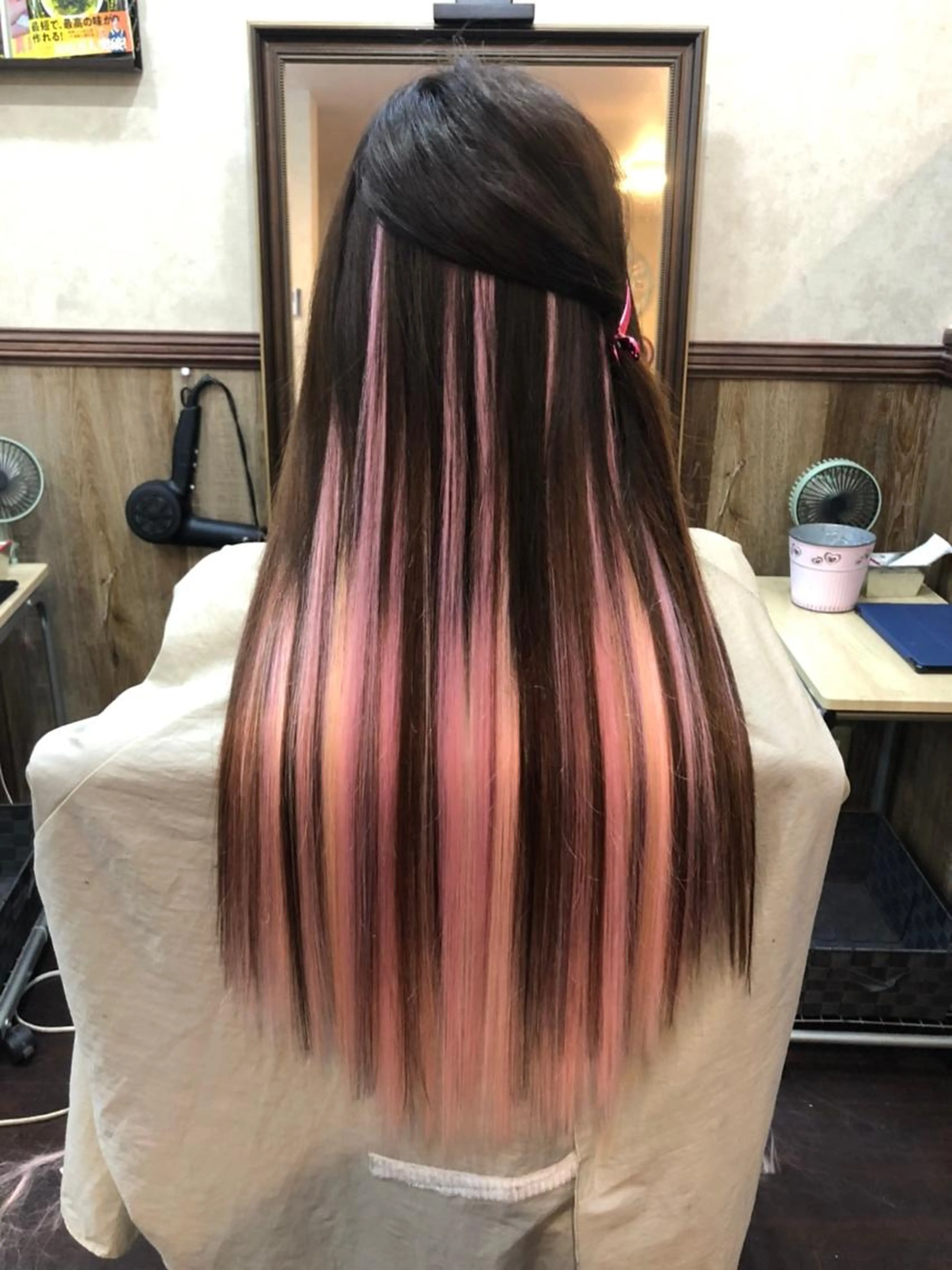 高級レミー人毛エクステ40本　17500円→12500円　（シール・編み込み・チップから選べます）の写真