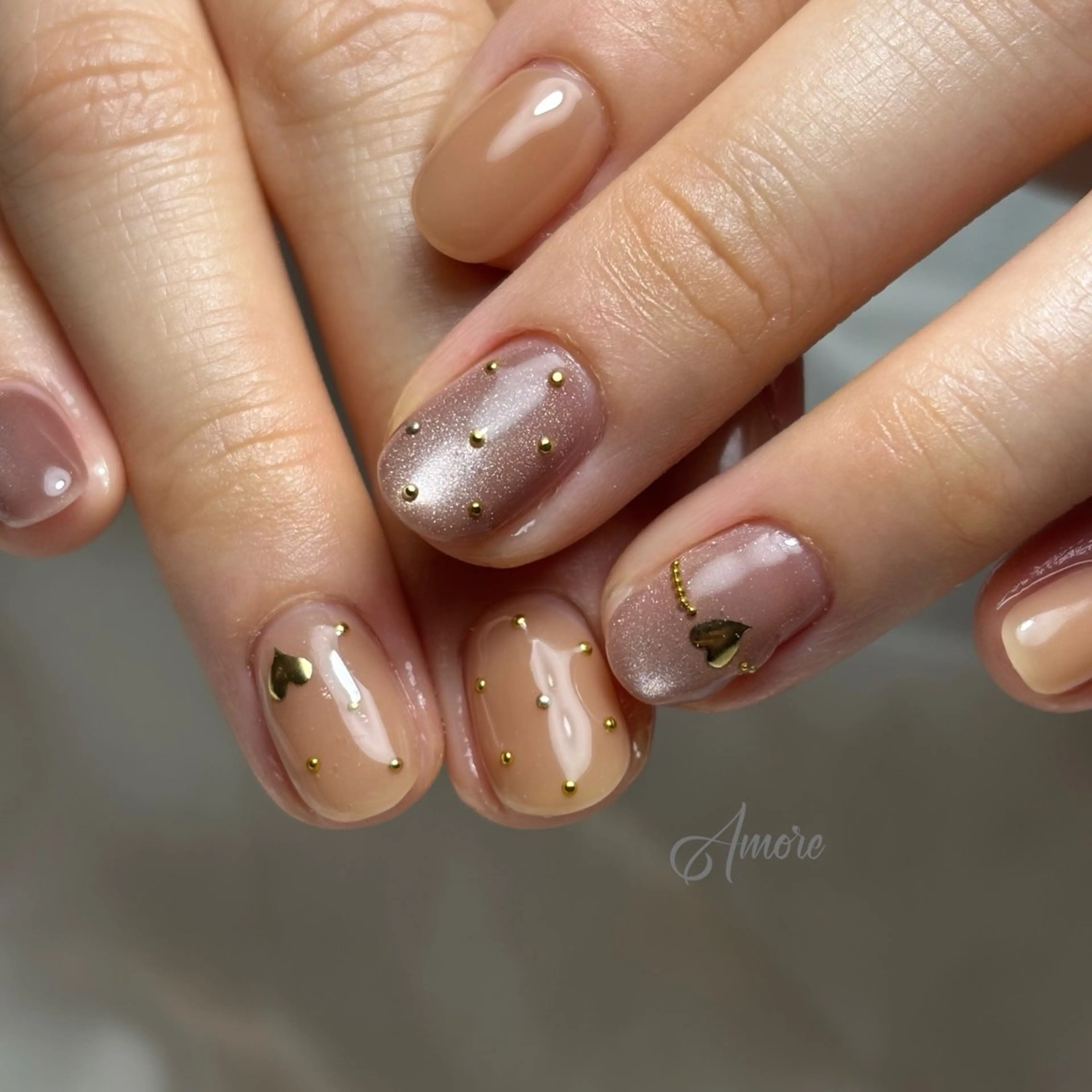 ネイル ジェルネイル キラキラネイル 韓国ネイル マグネットネイル パラジェル You kyehwaのネイルデザイン