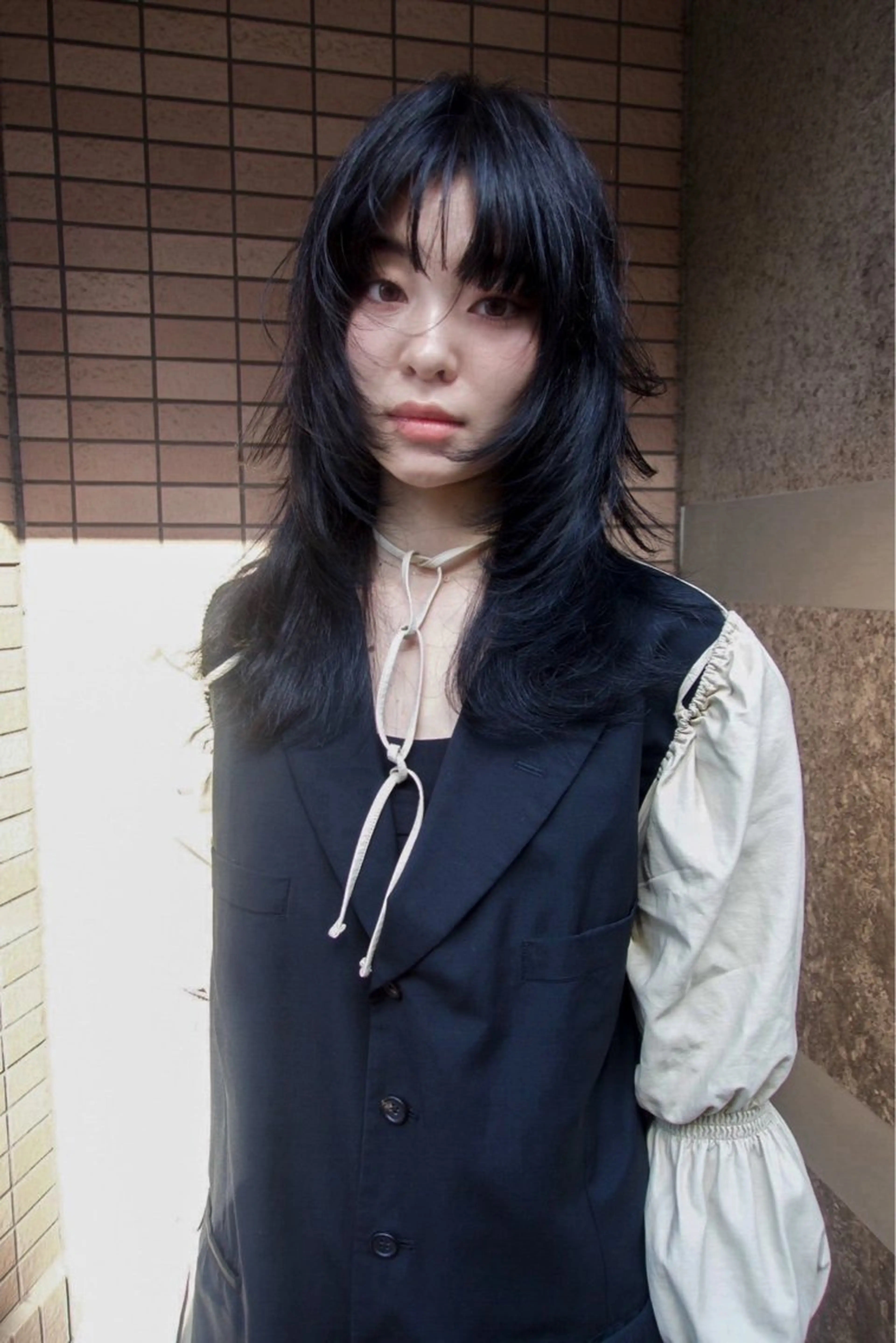 セミロング カラー レイヤーカット ウルフカット ウルフレイヤー カット ヘアカラー トリートメント 村上雅人 ナチュラルモードのヘアスタイル