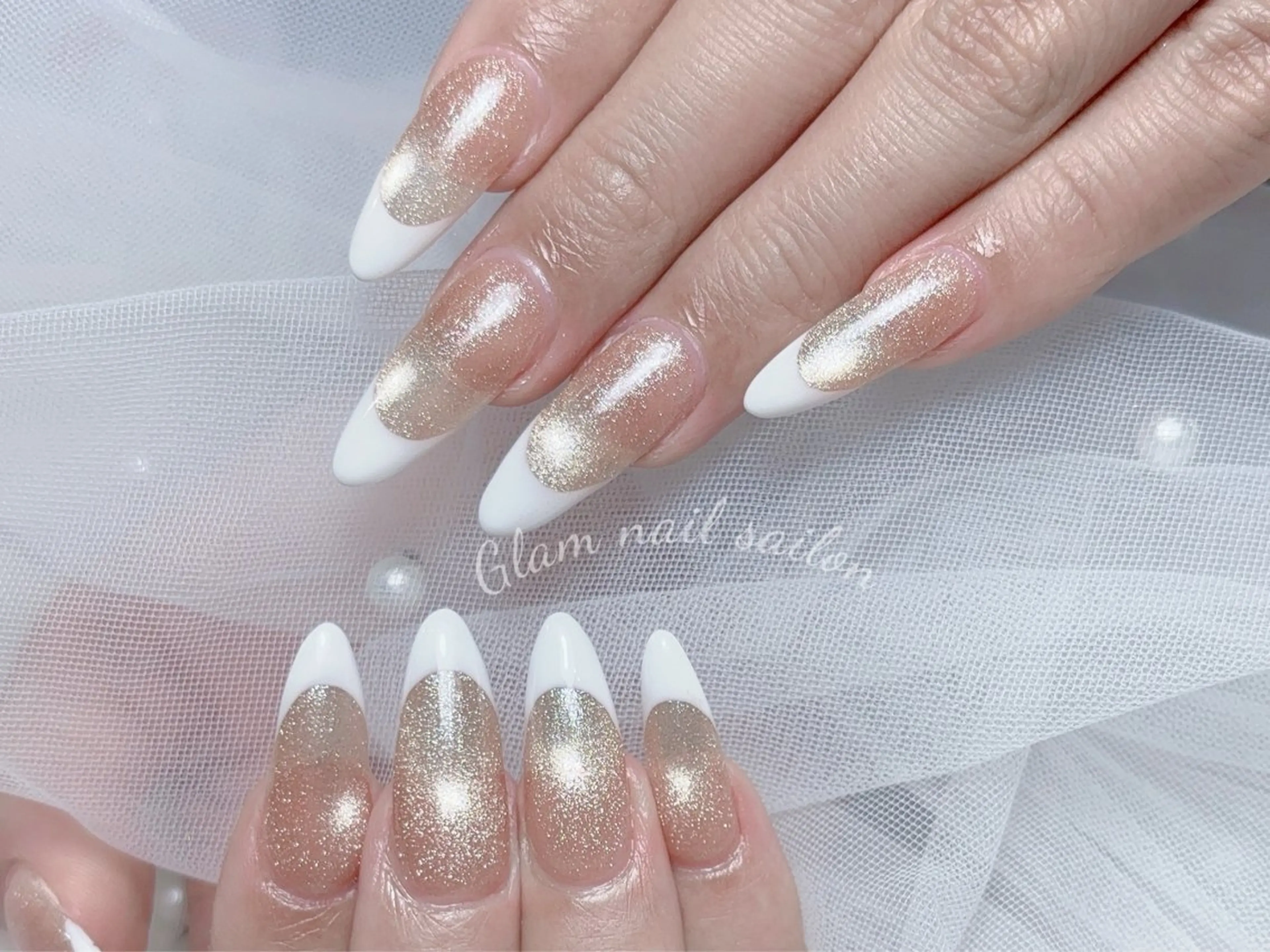 ネイル エツメ💅 長さだし🎀デザインのネイルデザイン