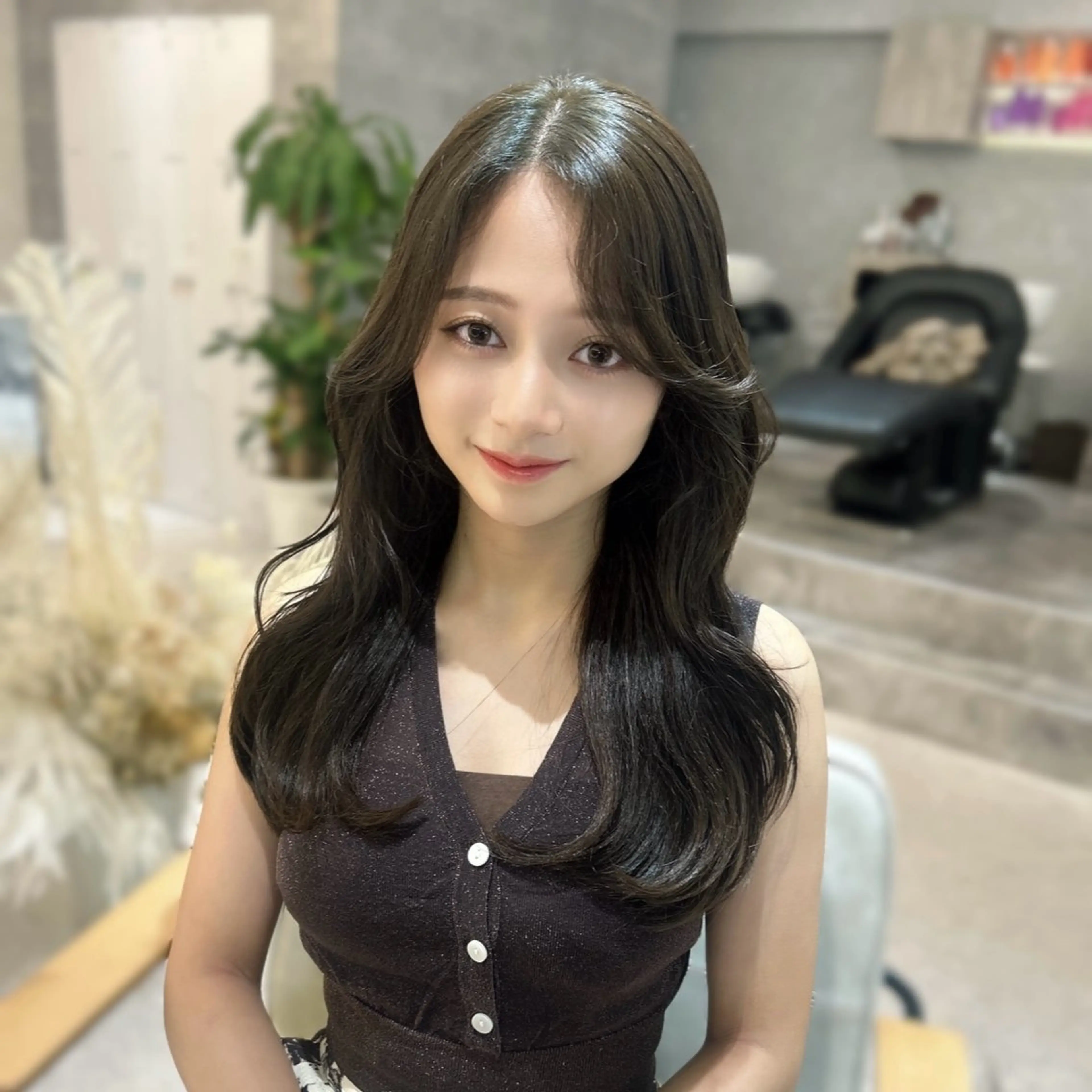 ロング 韓国風×髪質改善 ゆりのヘアスタイル