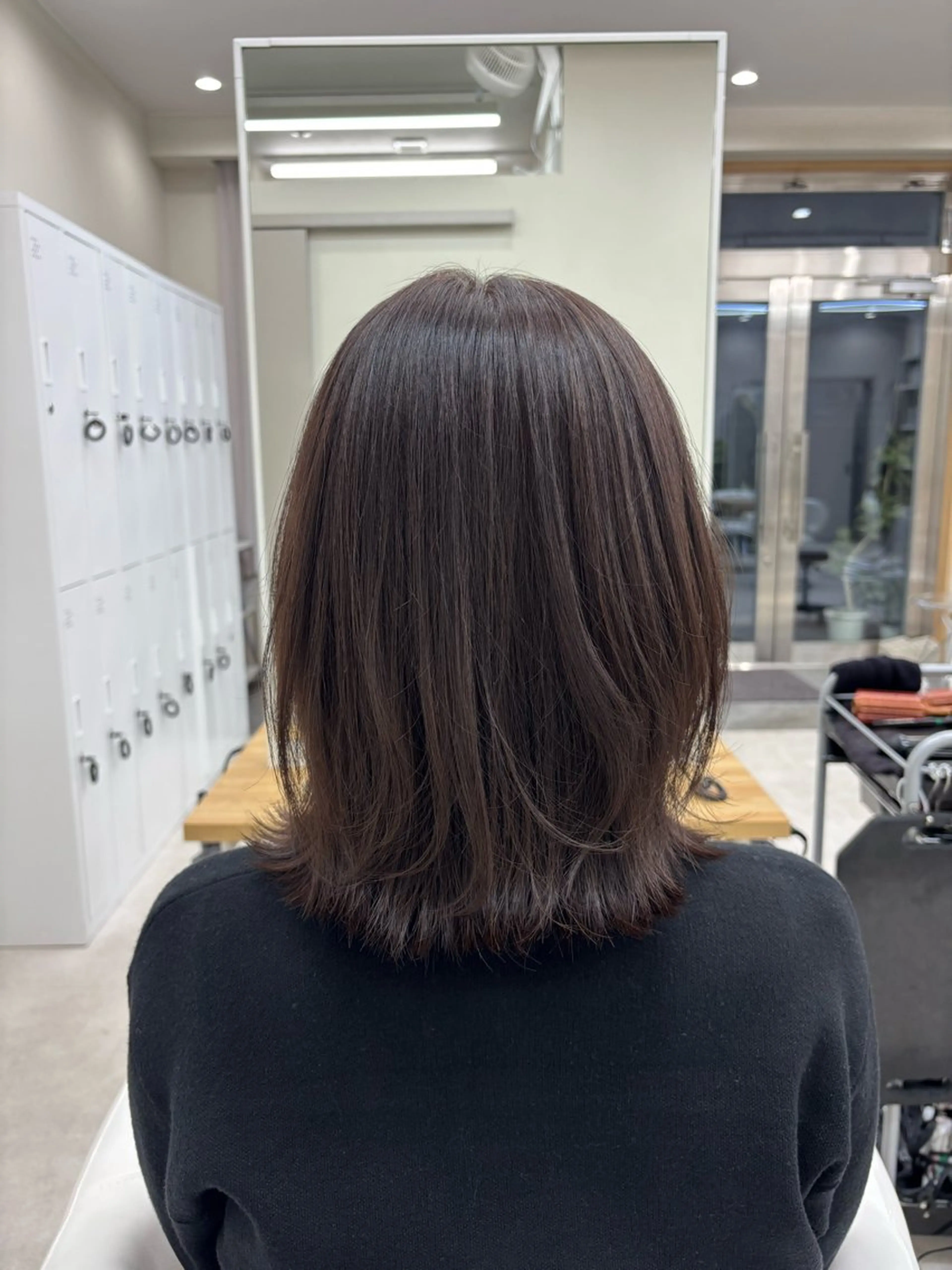 ミディアム ヘアカラー ヘアセット 𝗆𝗂𝗒𝗎 🐈‍⬛🎀のヘアスタイル