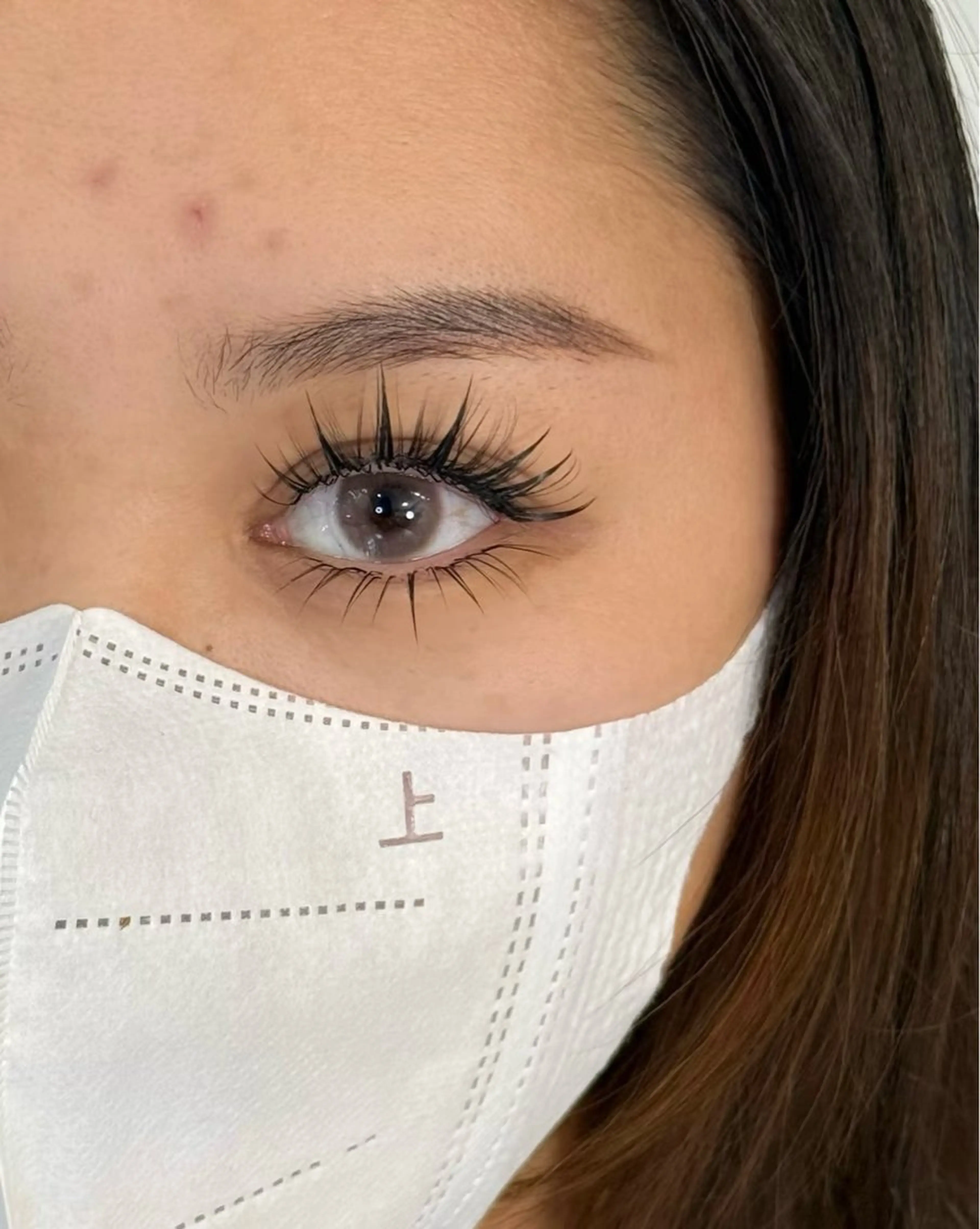 マツエク・マツパ 束感まつ毛 Cカール ワンホンマツエク マツエク パリジェンヌ マツエク専門店　玲子のマツエク・マツパデザイン