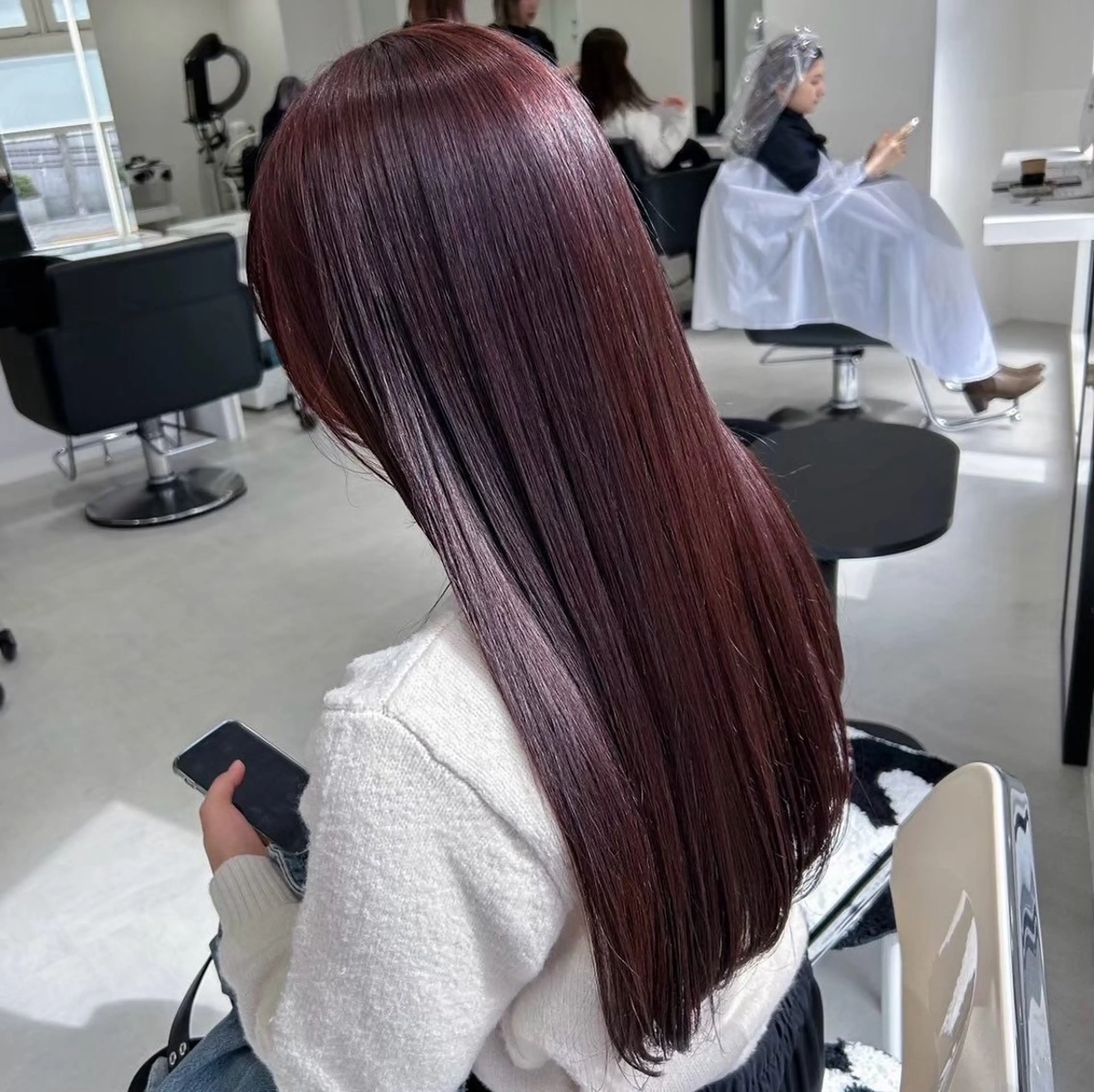 ロング ヘアカラー トリートメント ヘアセット Senri お洒落ヘア/経堂のヘアスタイル